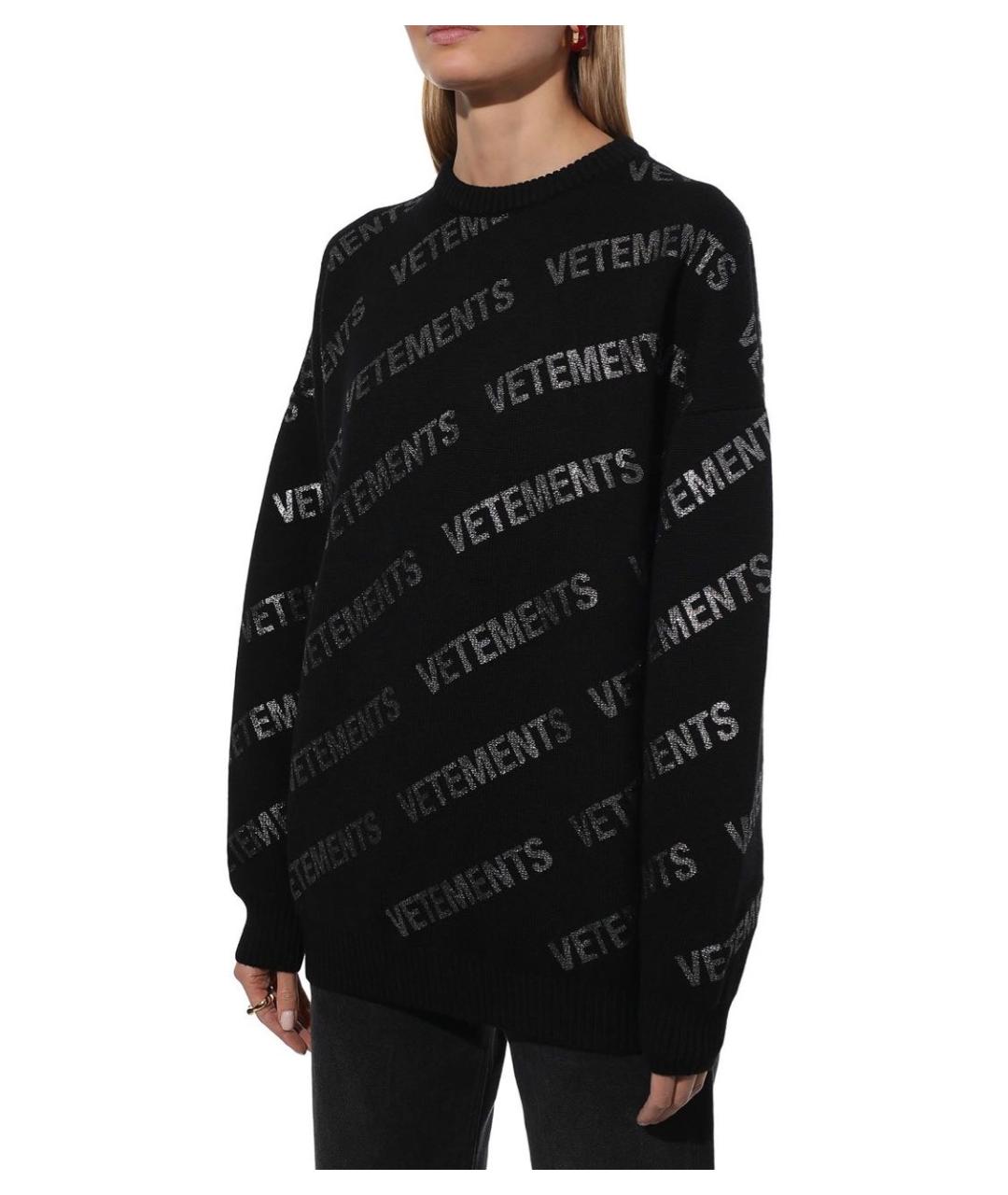 VETEMENTS Черный джемпер / свитер, фото 4