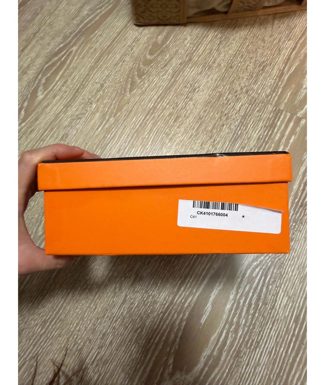 HERMES Коричневая кожаная сумка через плечо, фото 5