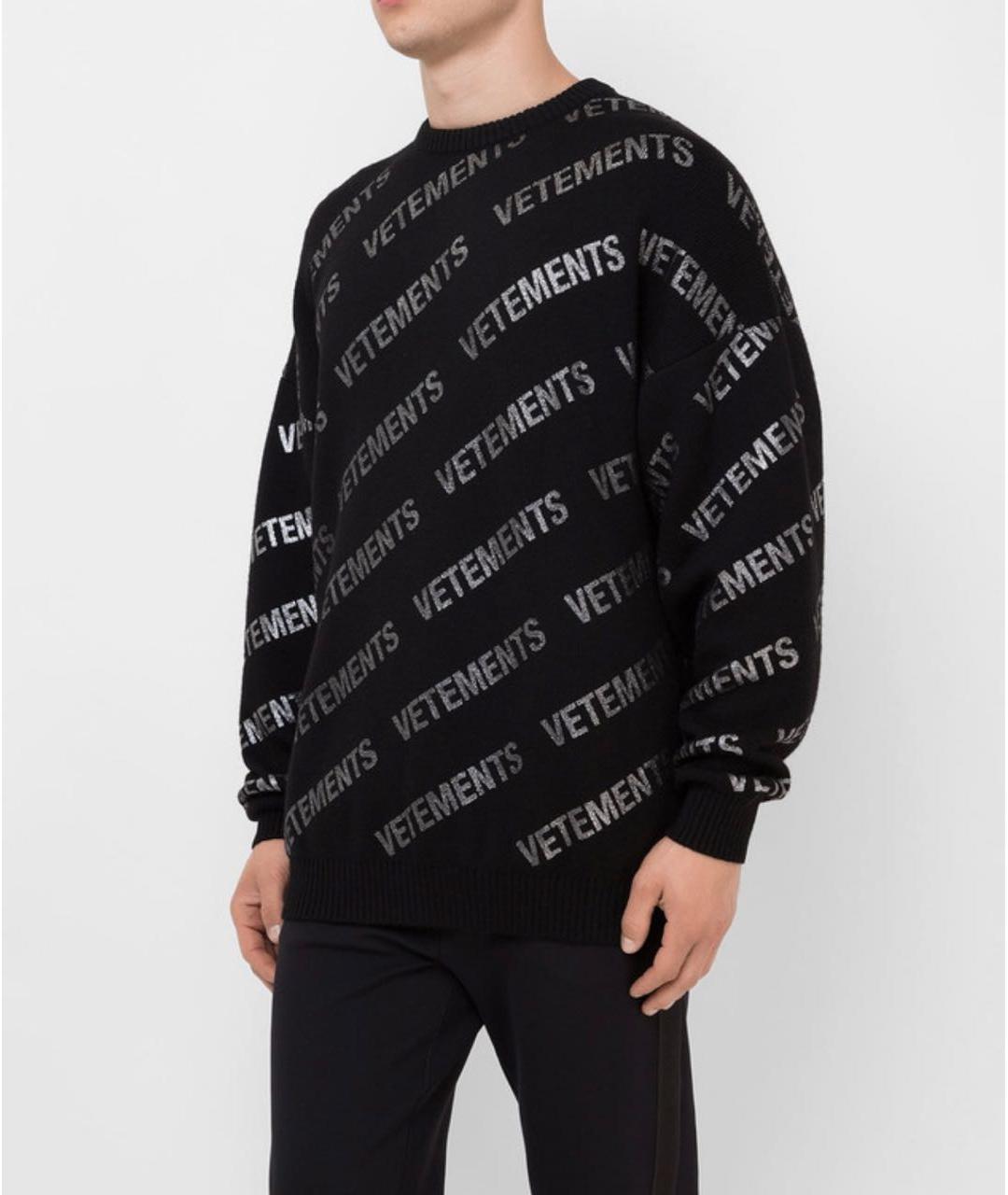 VETEMENTS Черный джемпер / свитер, фото 4
