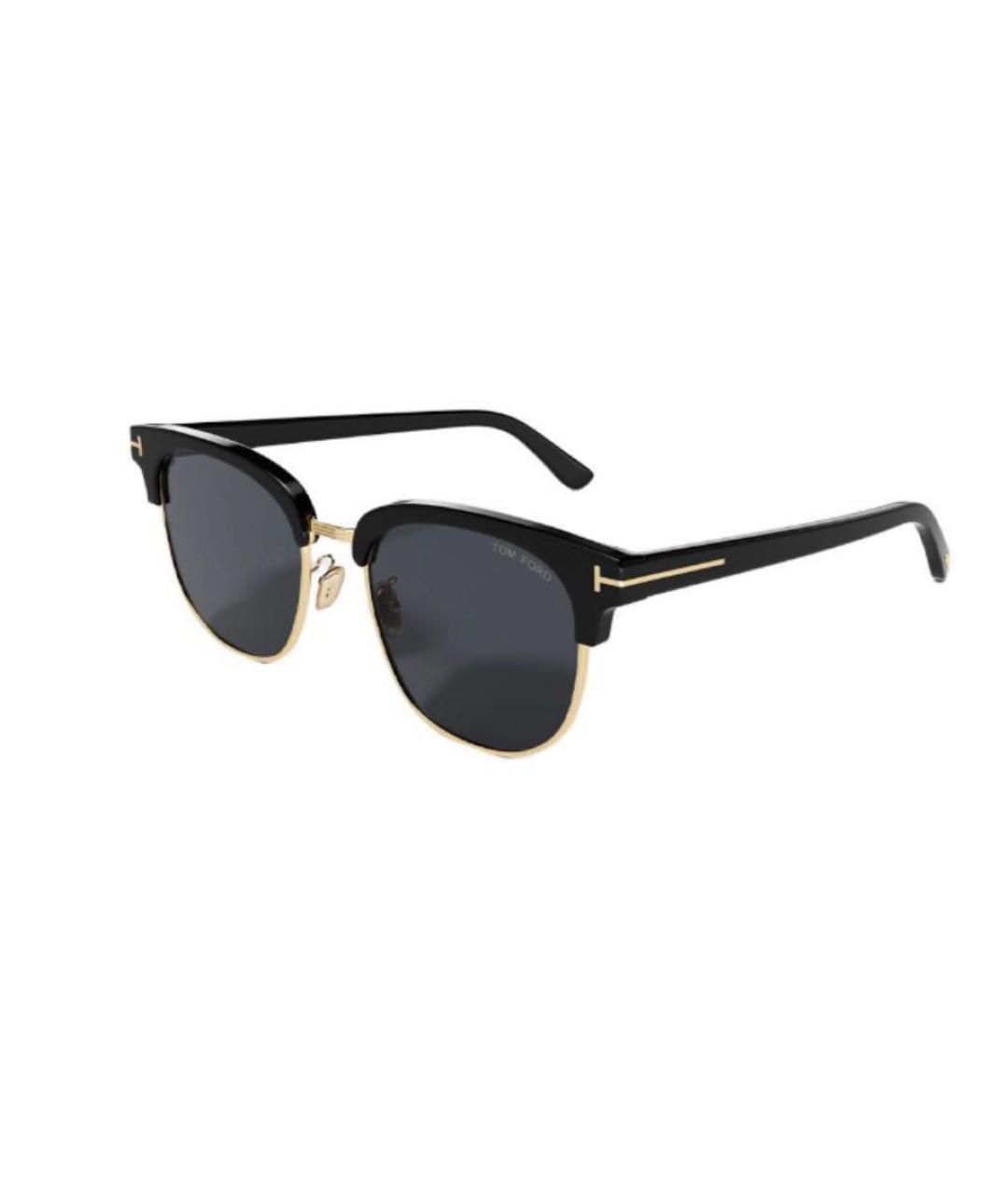 TOM FORD Черные металлические солнцезащитные очки, фото 1