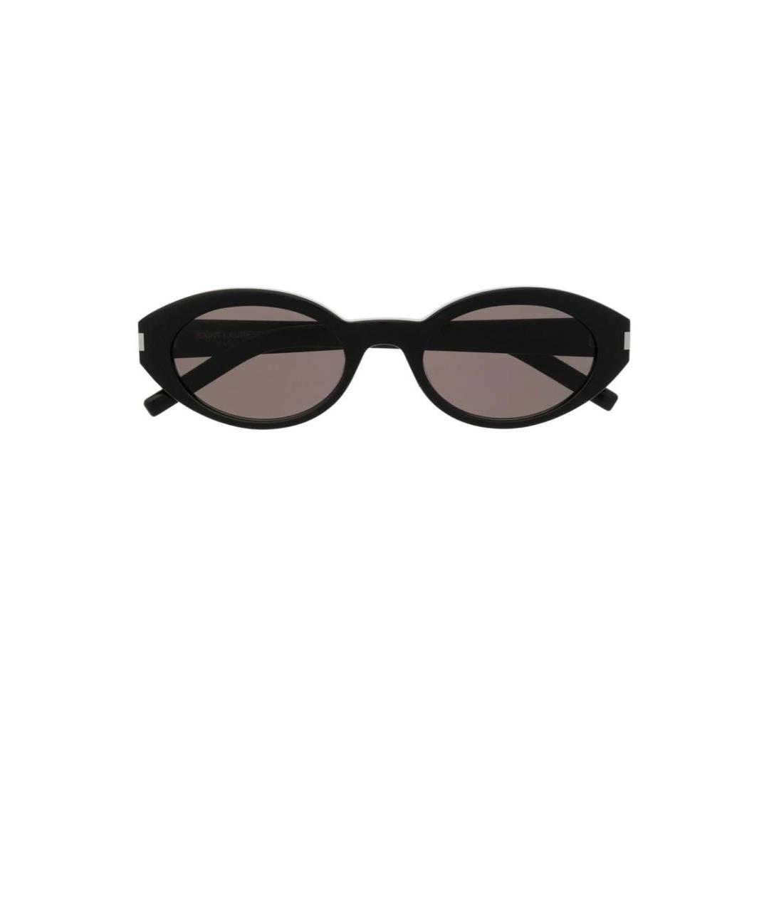 SAINT LAURENT Черные пластиковые солнцезащитные очки, фото 2
