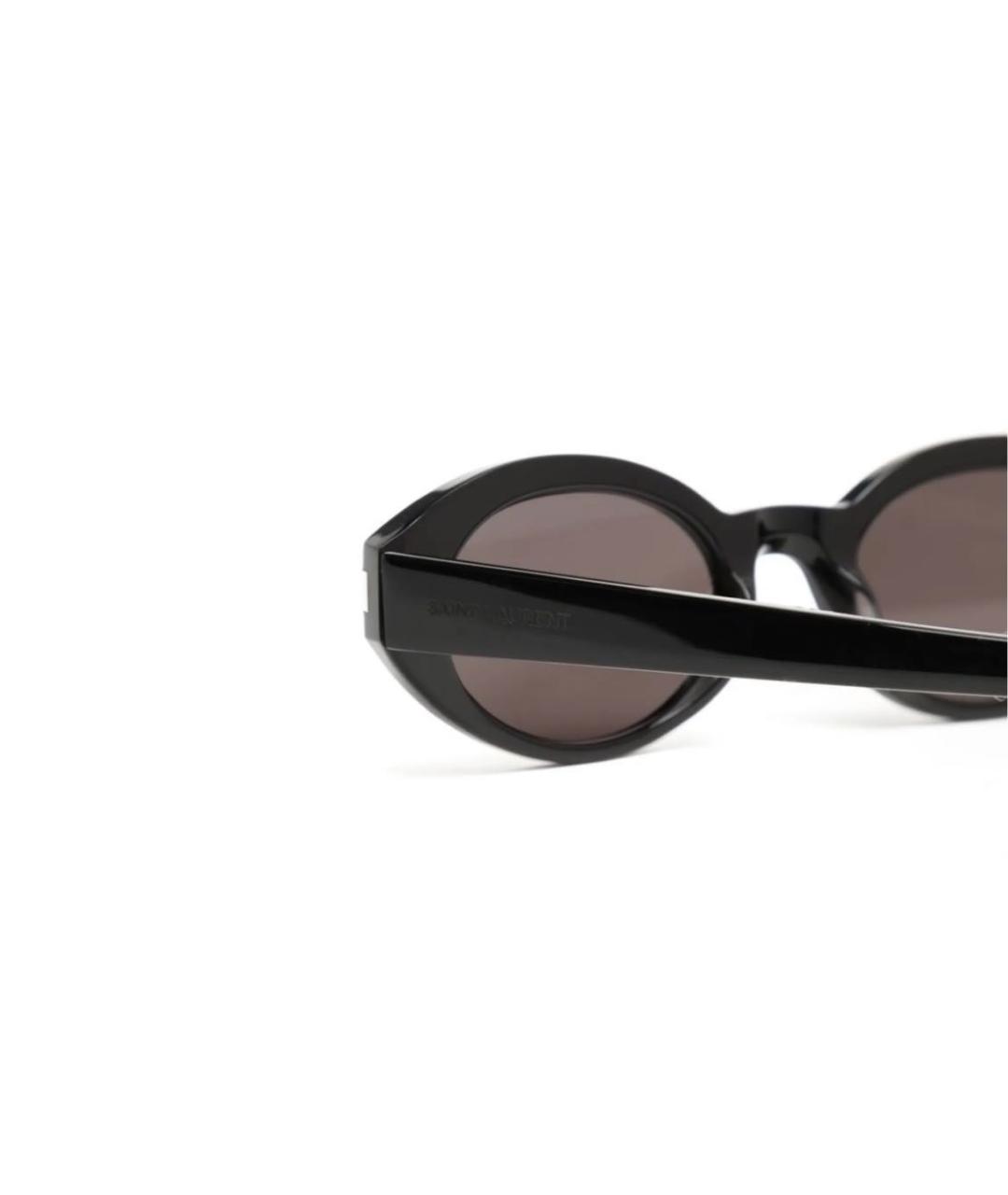 SAINT LAURENT Черные пластиковые солнцезащитные очки, фото 3