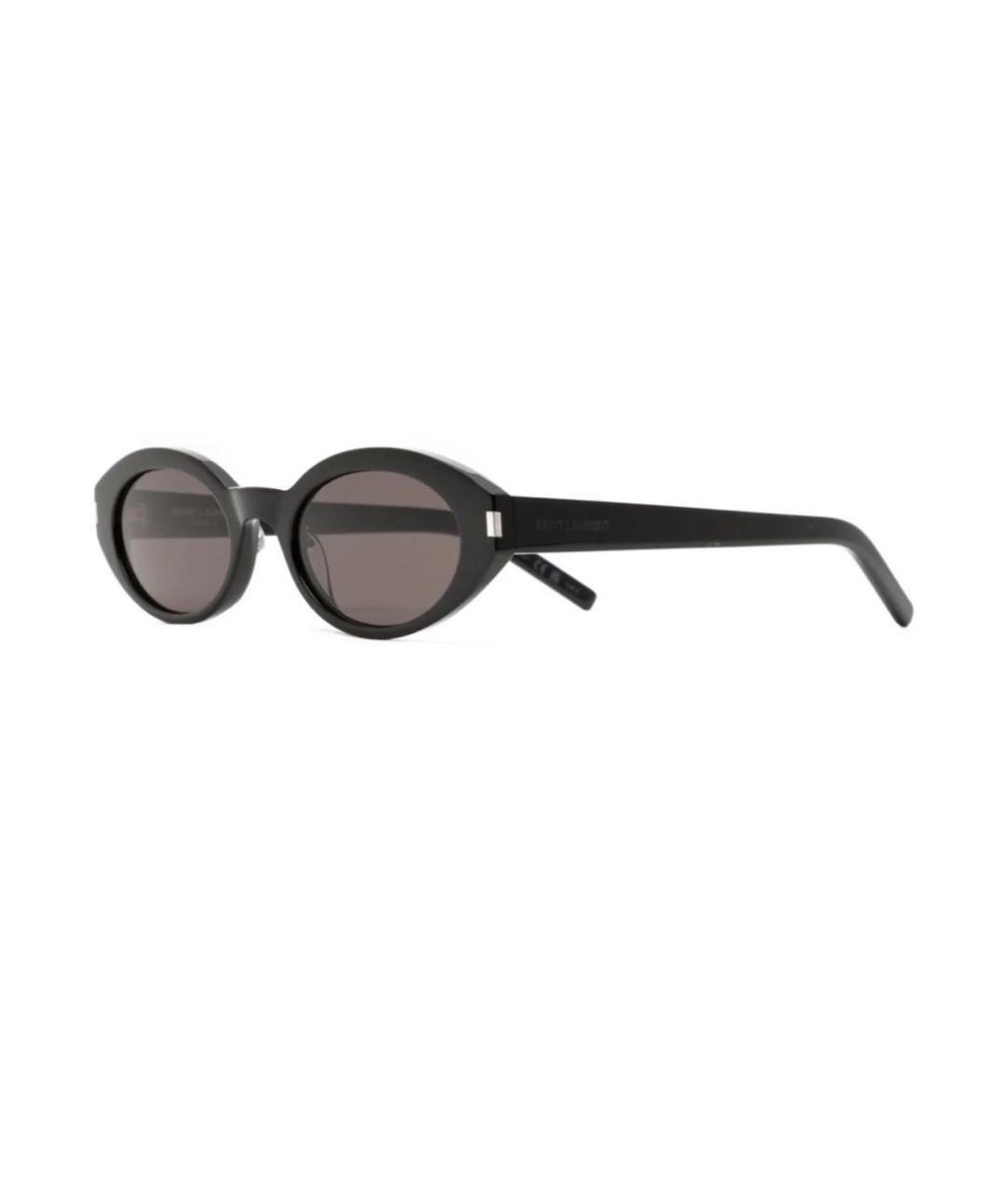SAINT LAURENT Черные пластиковые солнцезащитные очки, фото 7