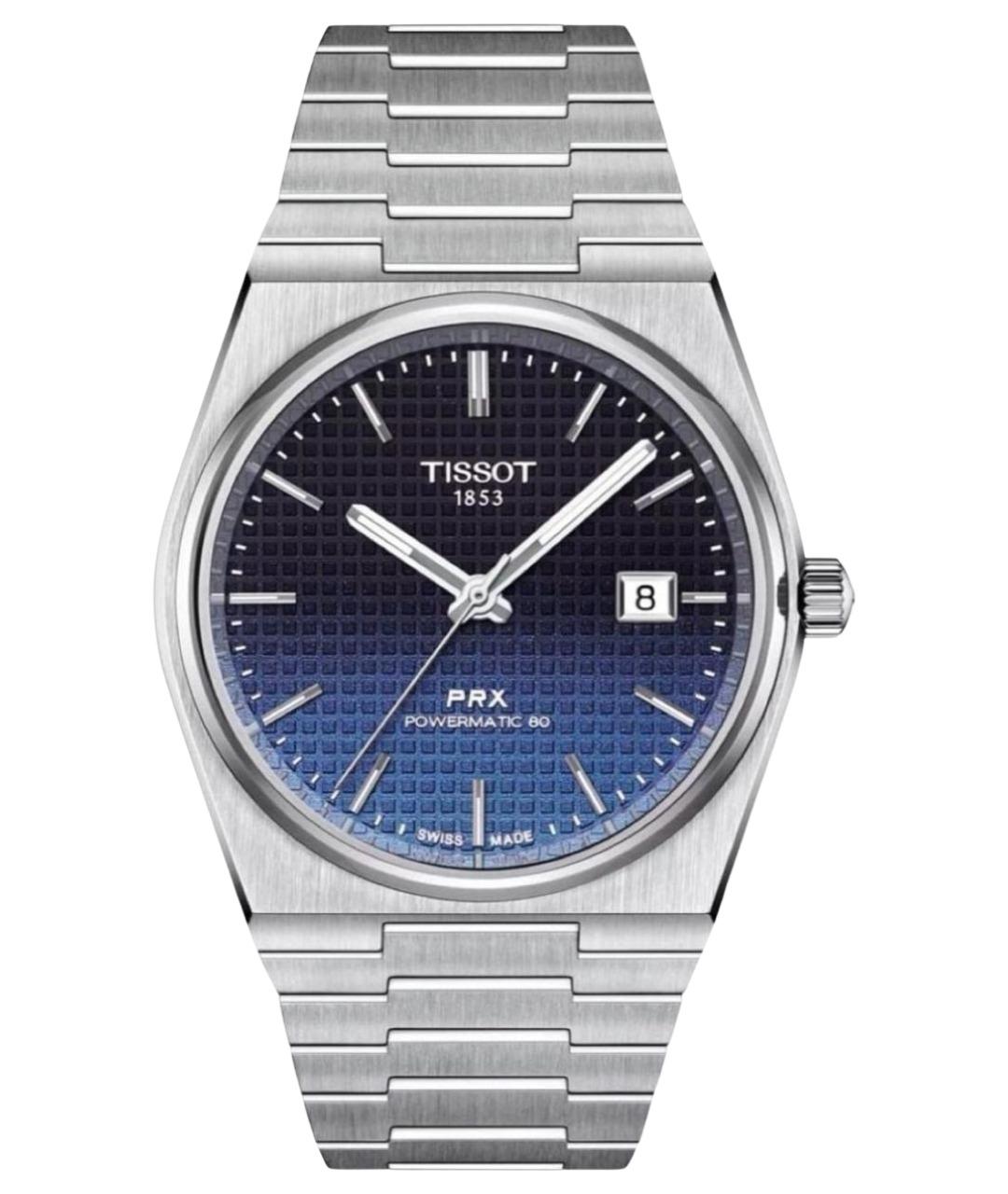 TISSOT Темно-синие стальные часы, фото 1