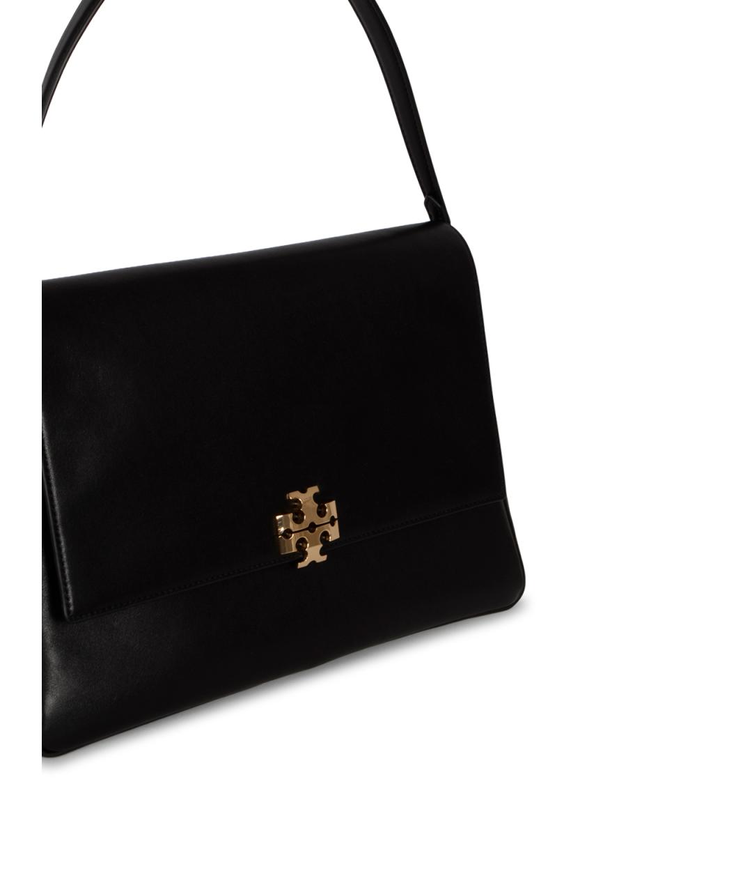 TORY BURCH Черная кожаная сумка тоут, фото 4
