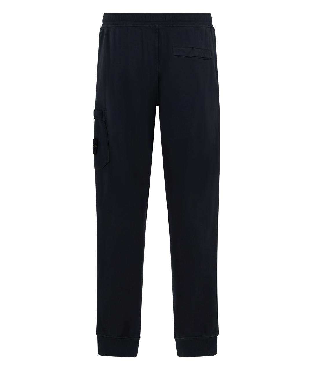STONE ISLAND Синие хлопковые повседневные брюки, фото 2