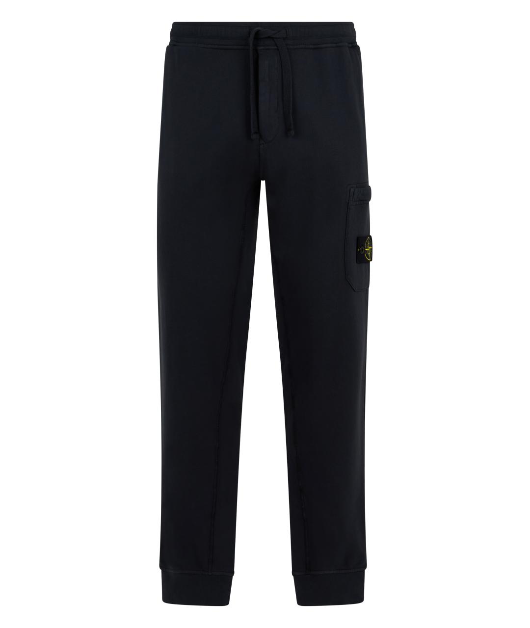 STONE ISLAND Синие хлопковые повседневные брюки, фото 1