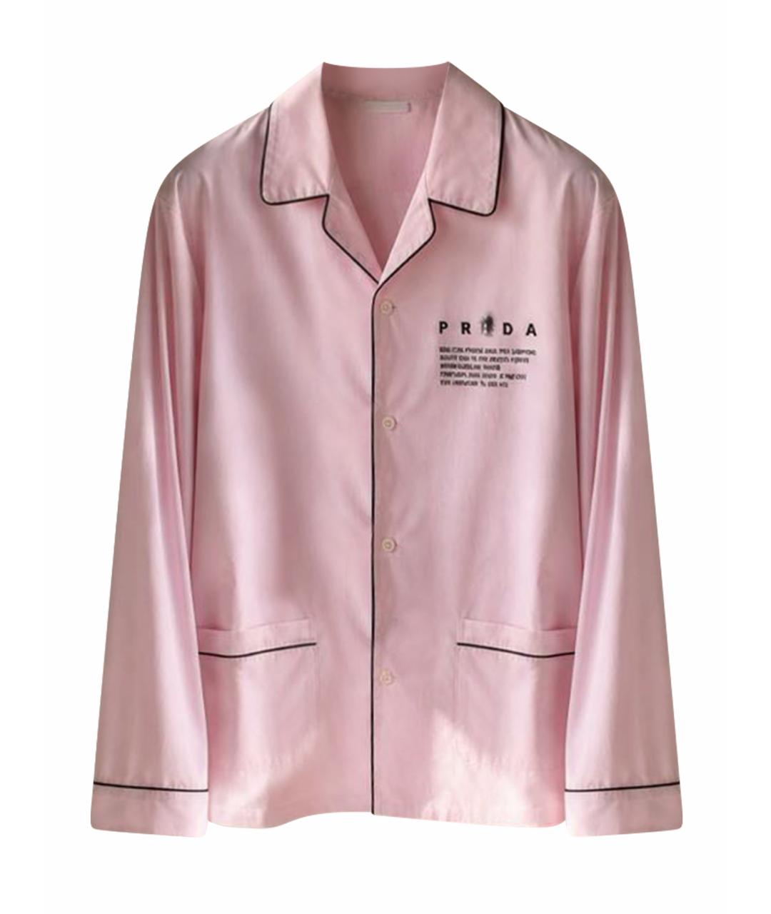 PRADA Розовый хлопковый костюм с брюками, фото 1