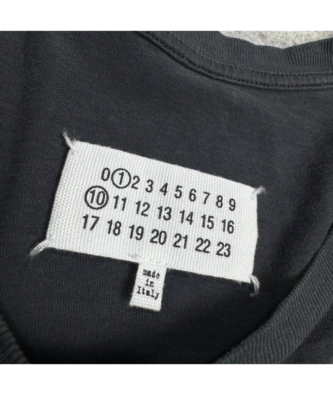 MAISON MARGIELA Серая хлопковая футболка, фото 5