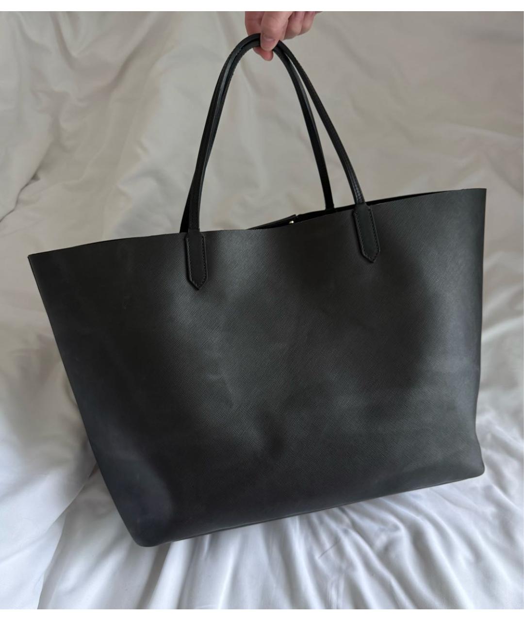 GIVENCHY Черная кожаная сумка тоут, фото 2