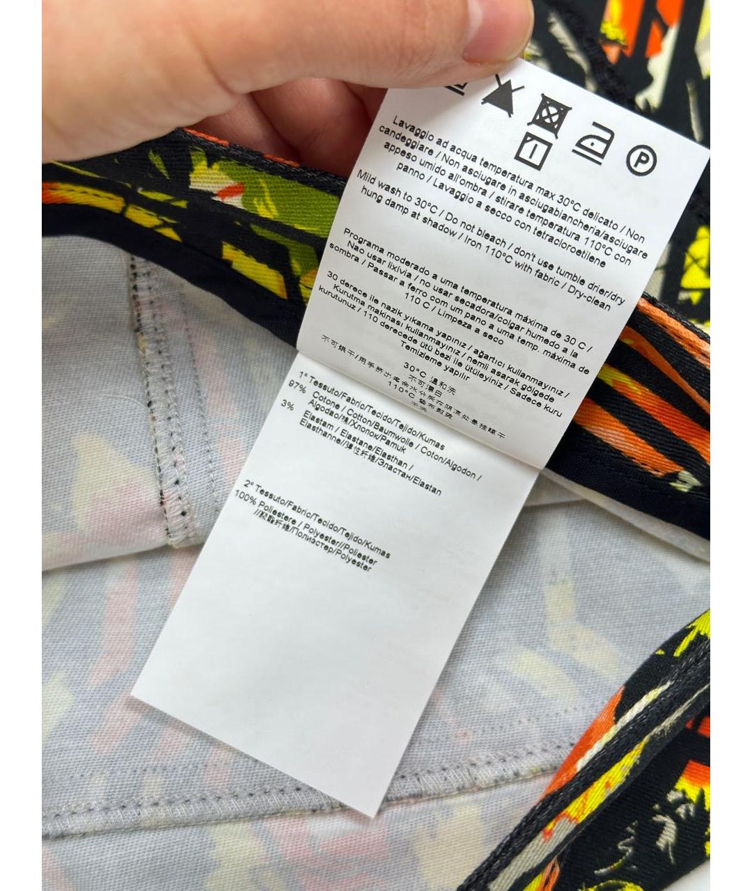 VERSACE JEANS COUTURE Мульти хлопковая юбка мини, фото 6