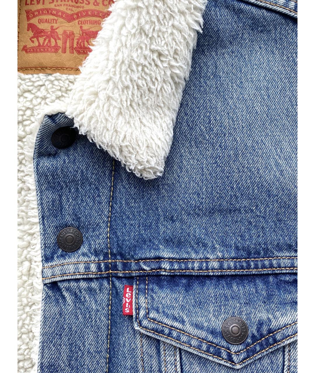 LEVI'S Голубая деним куртка, фото 4