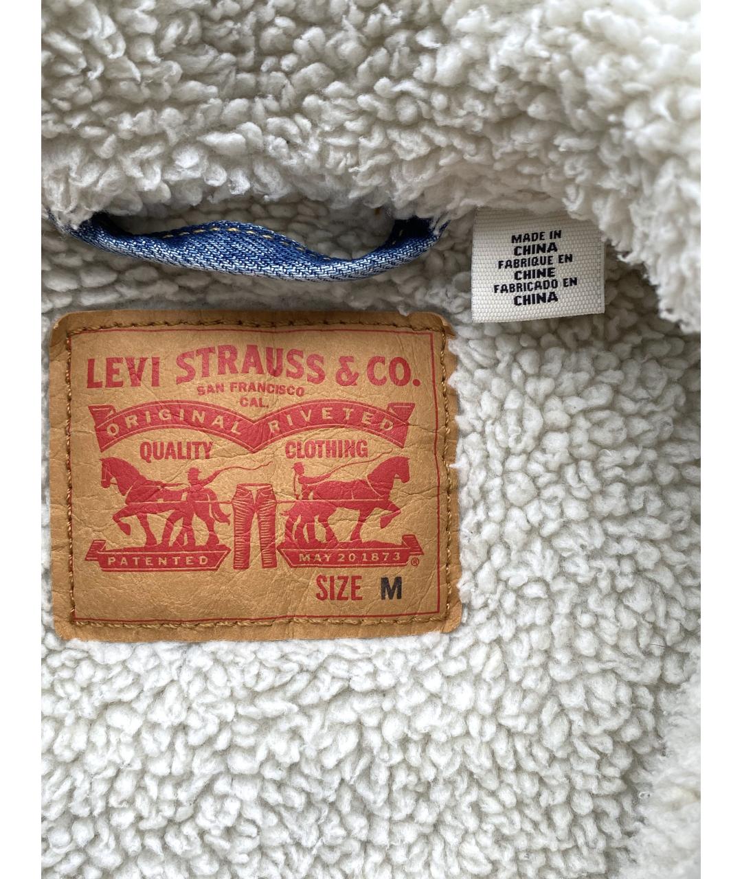 LEVI'S Голубая деним куртка, фото 7