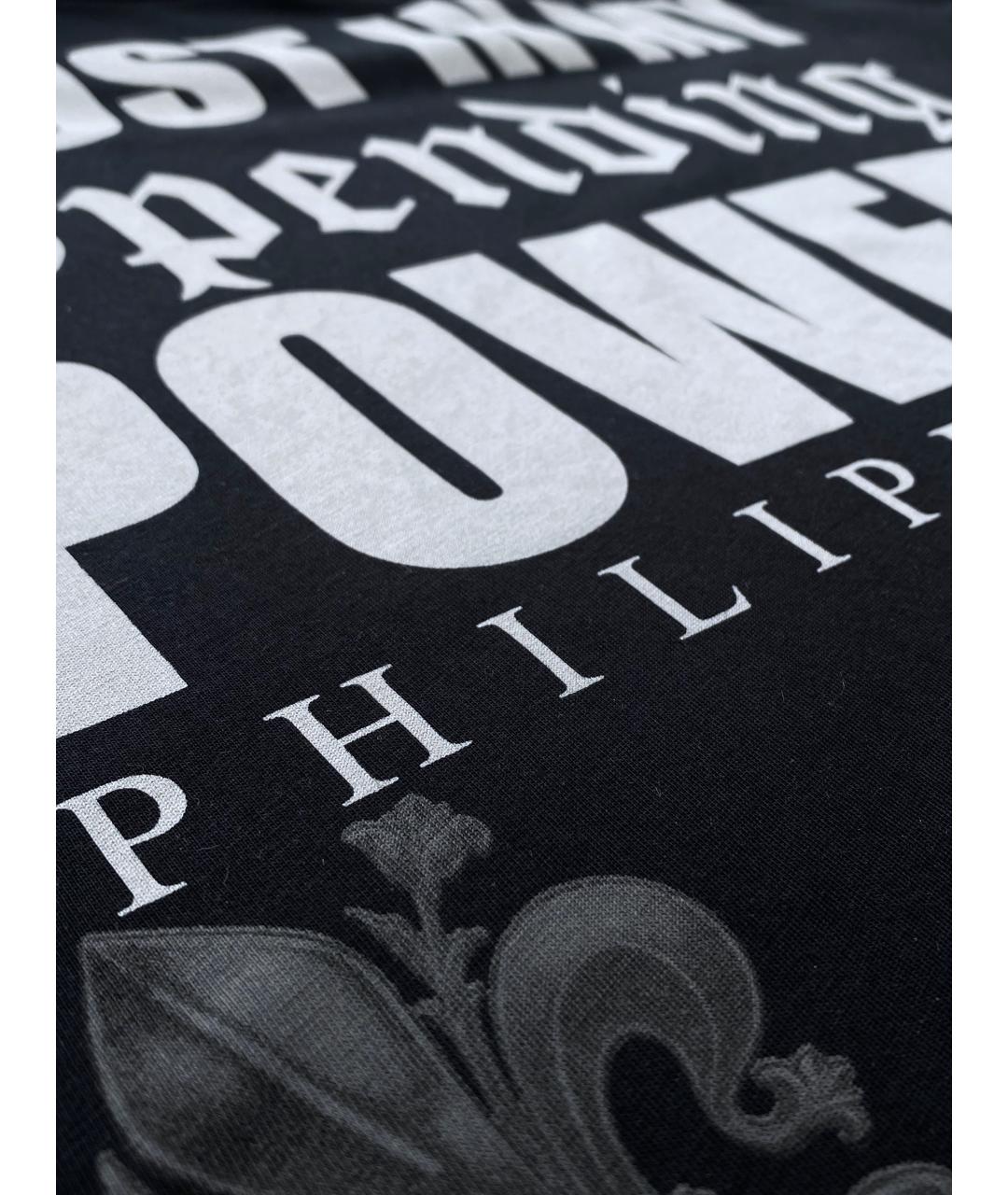 PHILIPP PLEIN Черная хлопковая футболка, фото 5