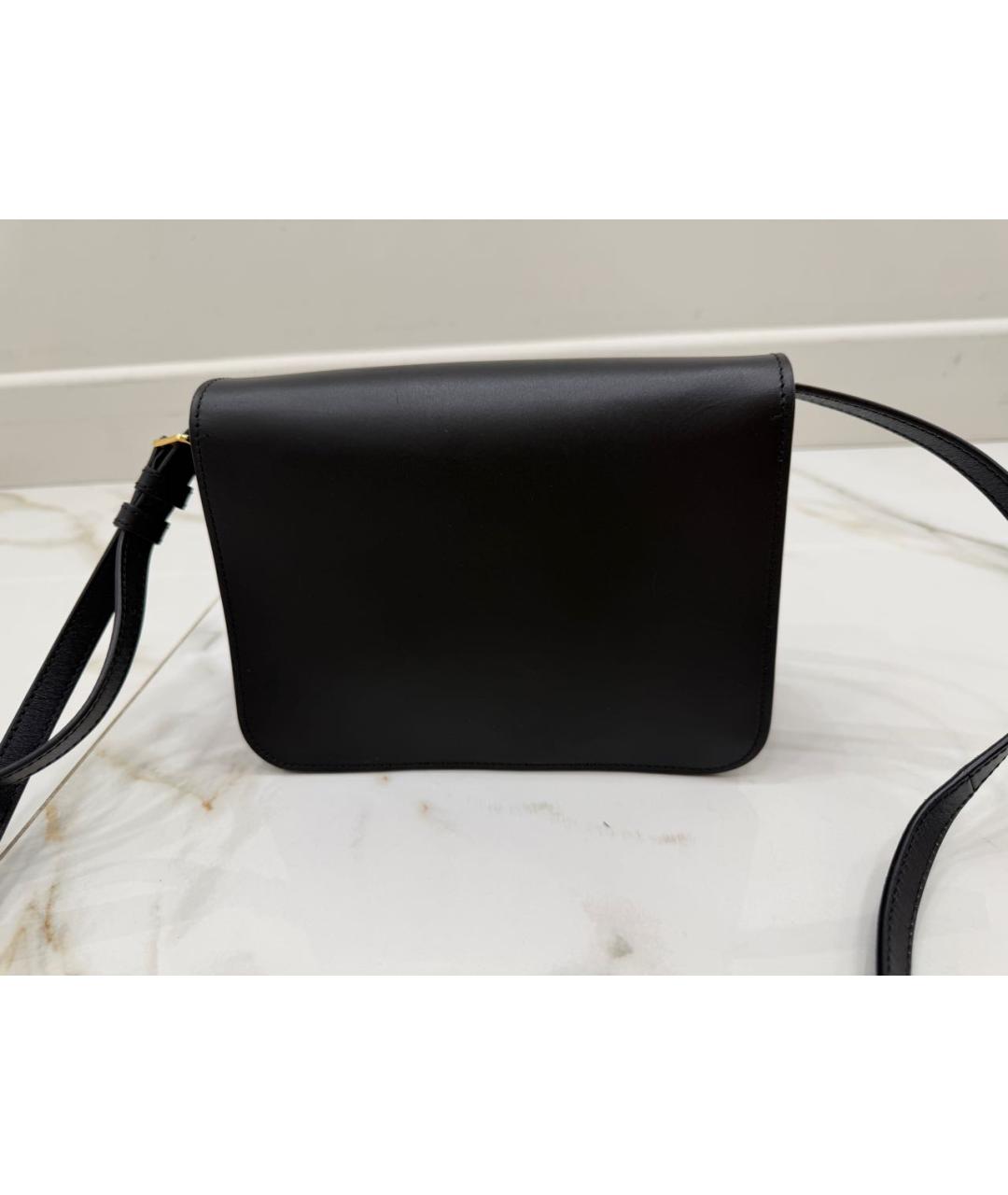 BURBERRY Черная кожаная сумка через плечо, фото 3