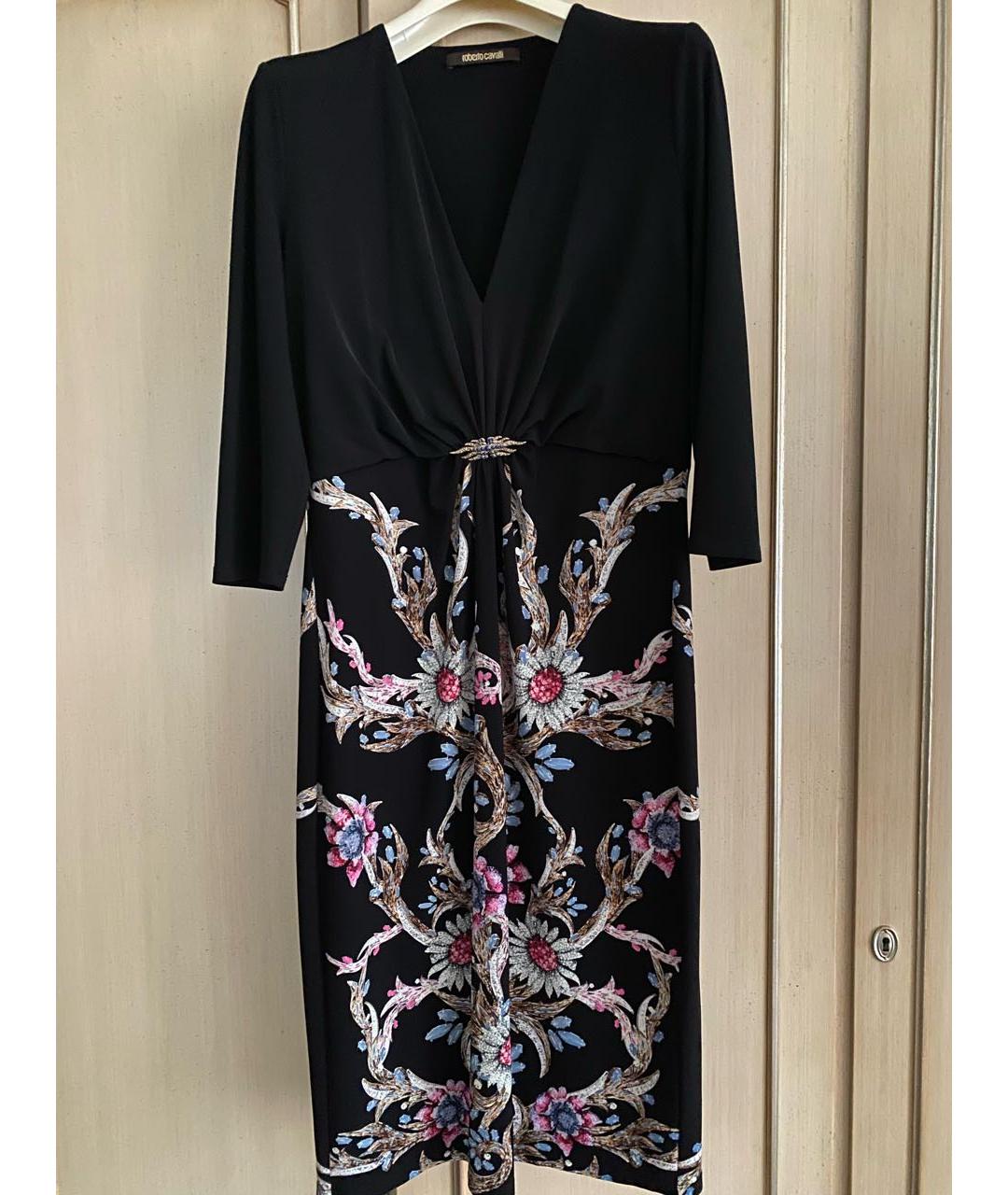 ROBERTO CAVALLI Мульти полиамидовое платье, фото 9