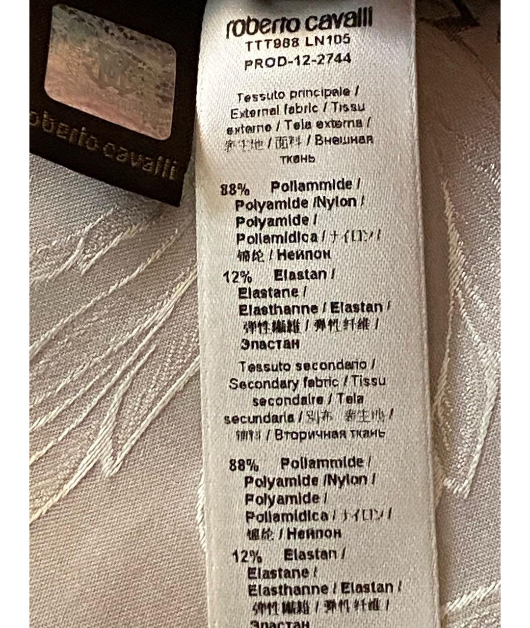 ROBERTO CAVALLI Мульти полиамидовое платье, фото 8