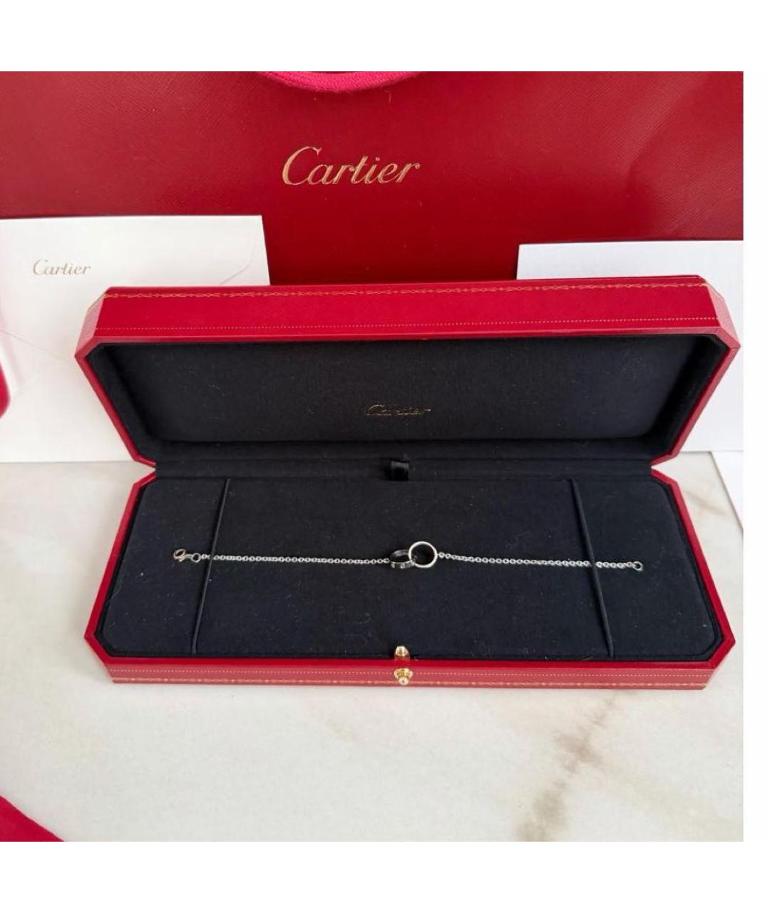 CARTIER Белый браслет из белого золота, фото 4