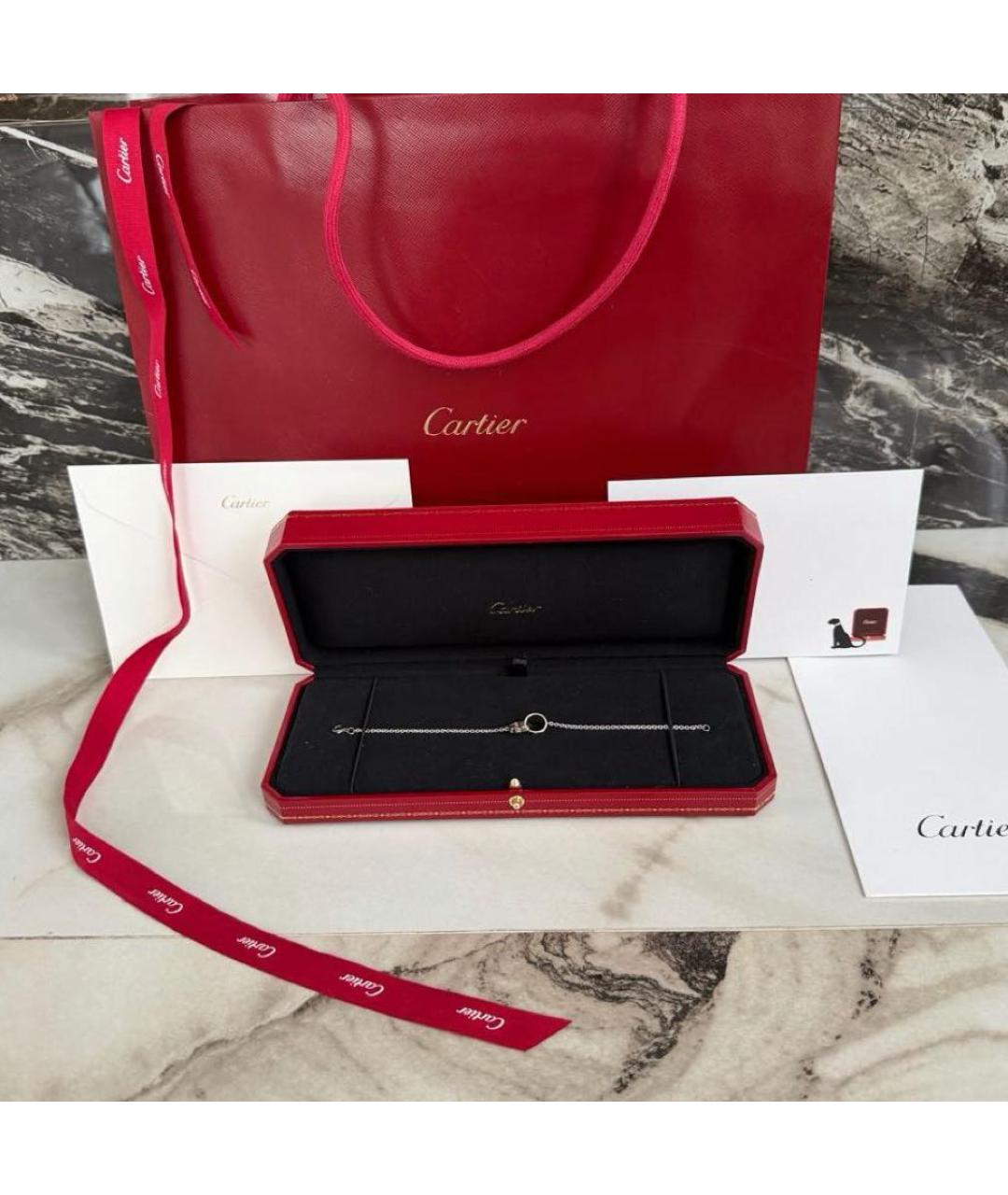 CARTIER Белый браслет из белого золота, фото 3