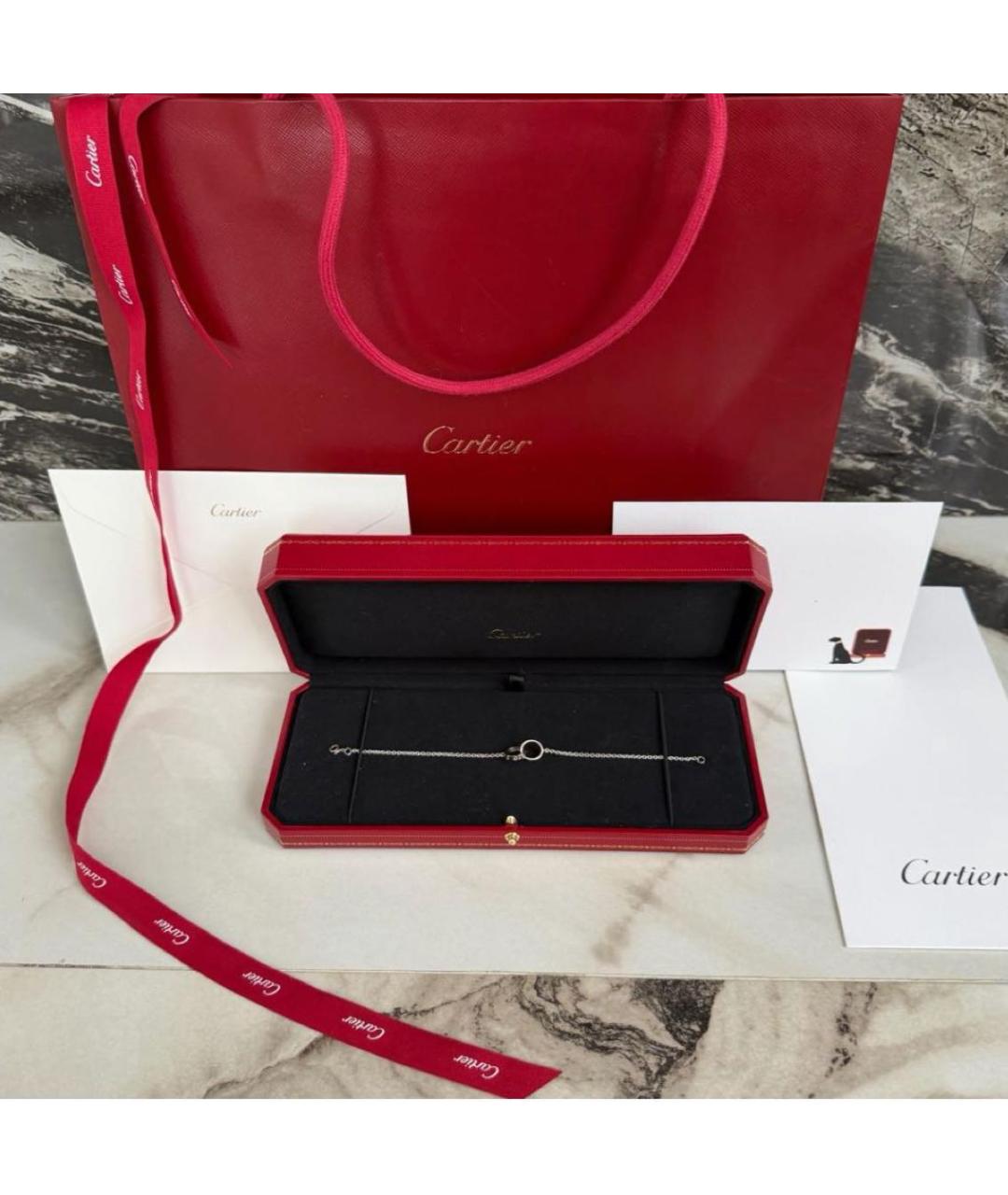 CARTIER Белый браслет из белого золота, фото 2
