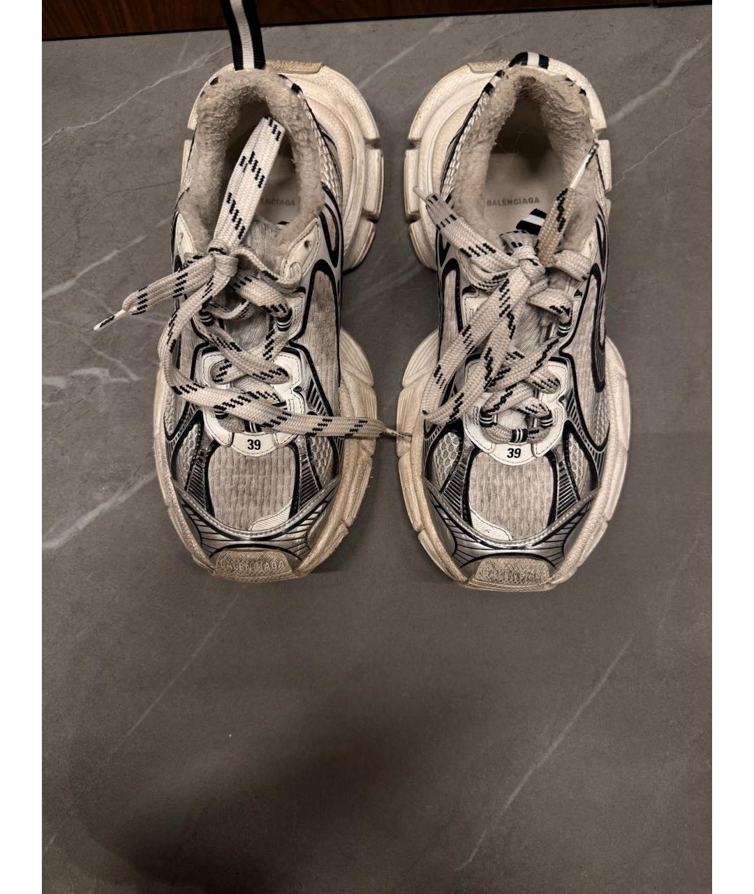 BALENCIAGA Антрацитовые текстильные кроссовки, фото 8