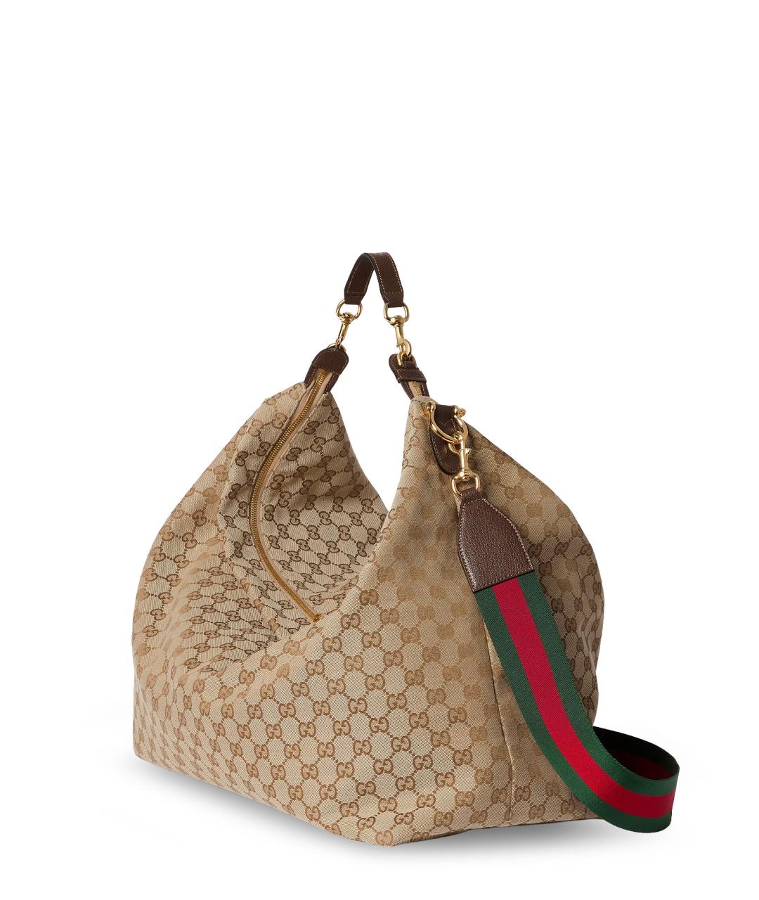 GUCCI Бежевая жаккардовая сумка тоут, фото 3