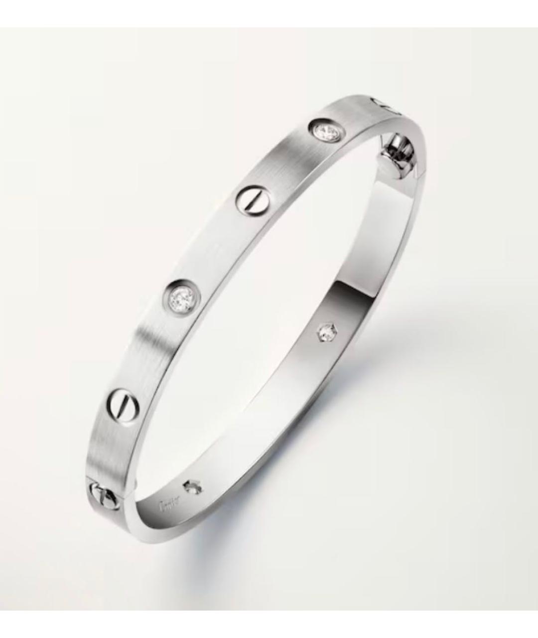 CARTIER Серебряный браслет из белого золота, фото 3