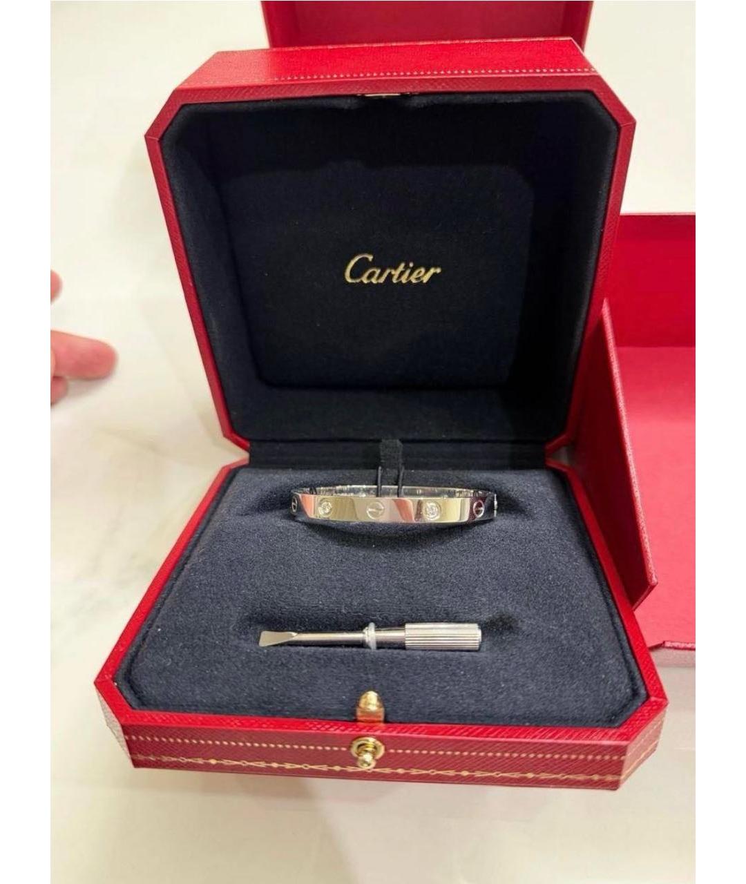CARTIER Серебряный браслет из белого золота, фото 2