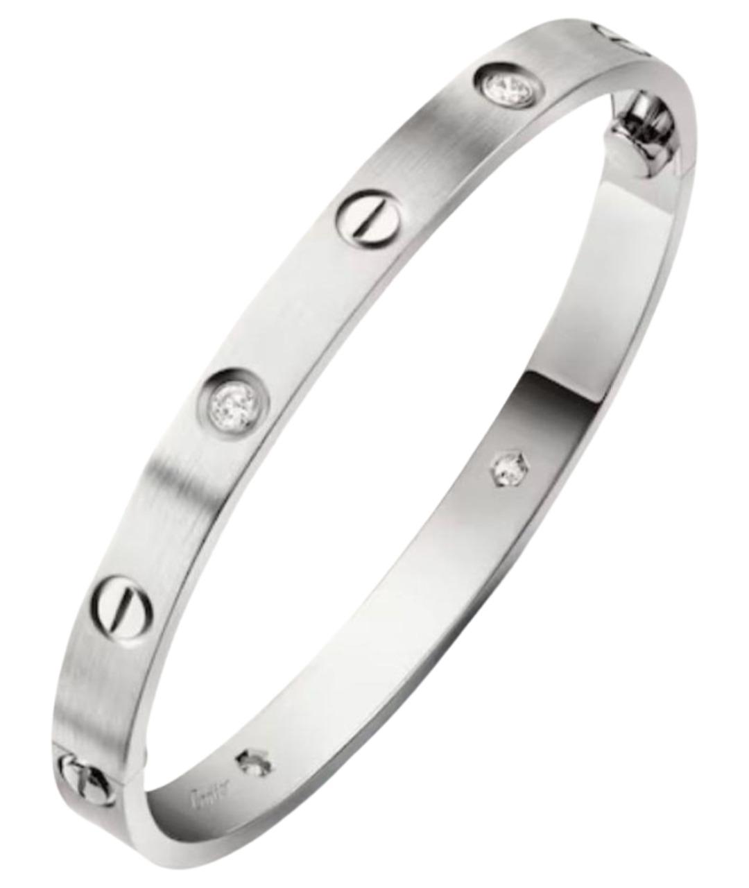 CARTIER Серебряный браслет из белого золота, фото 1