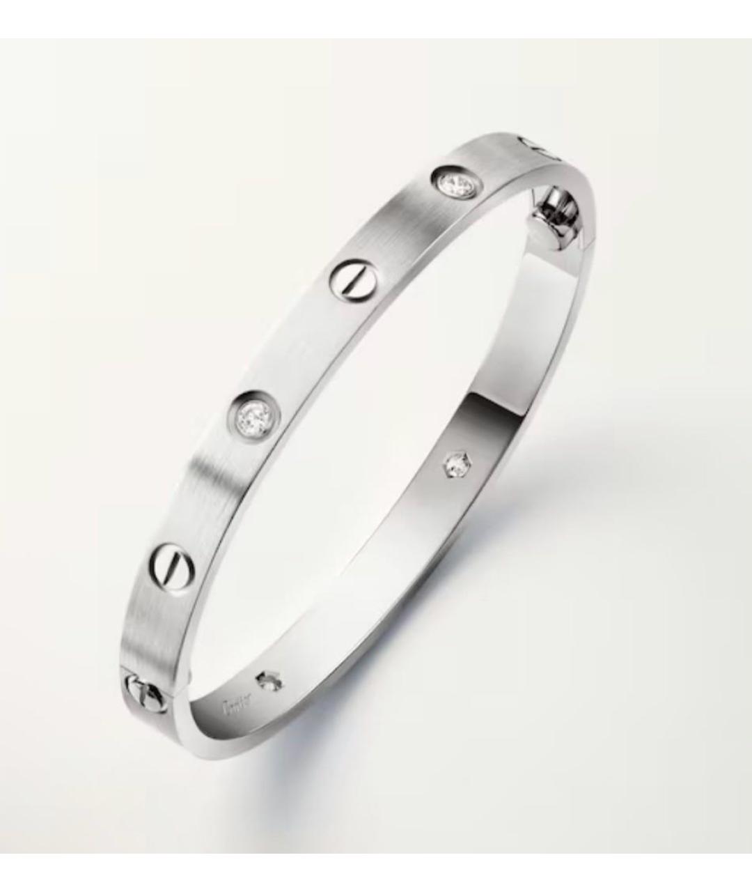 CARTIER Серебряный браслет из белого золота, фото 3
