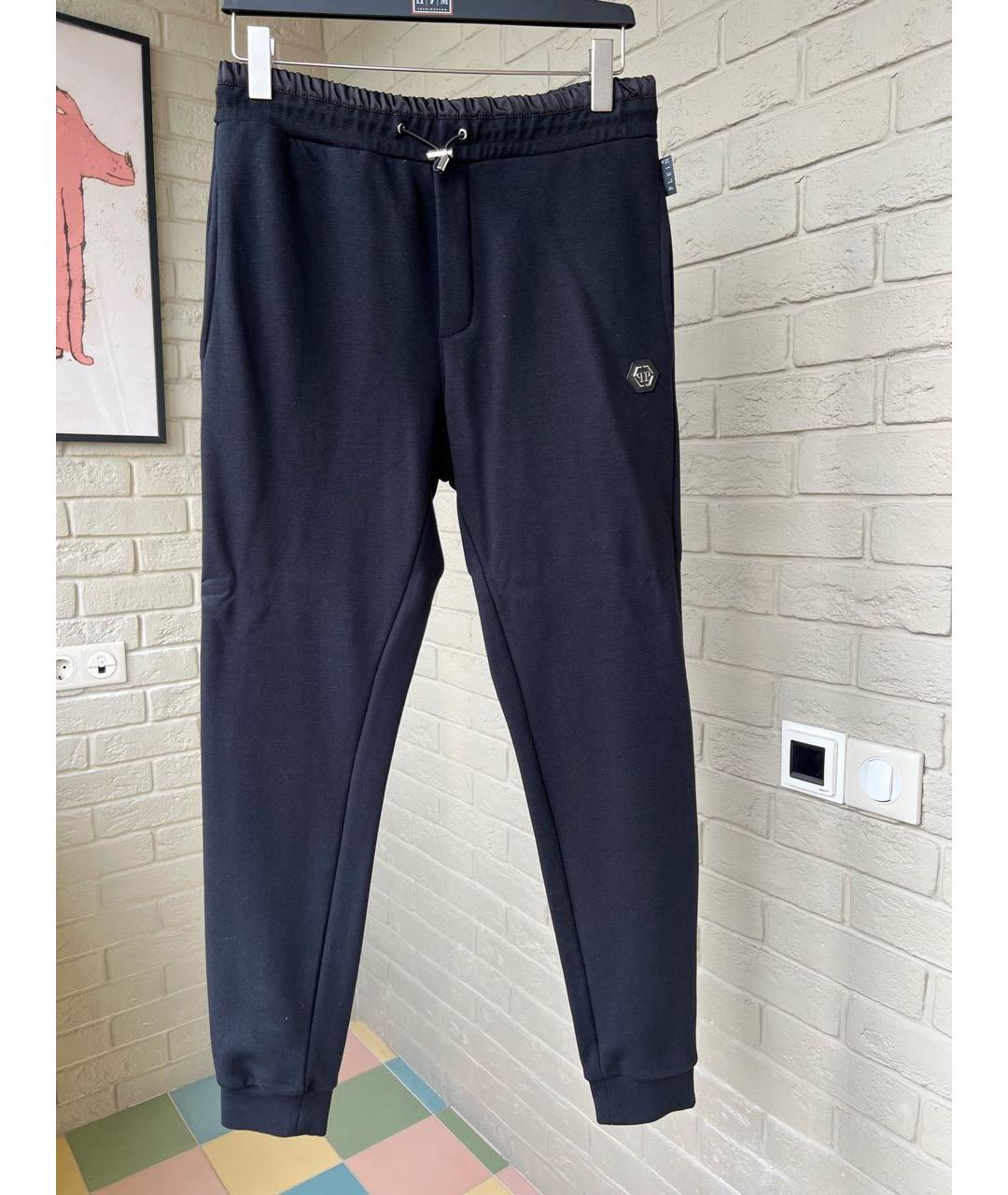 PHILIPP PLEIN Черный хлопковый спортивный костюм, фото 7