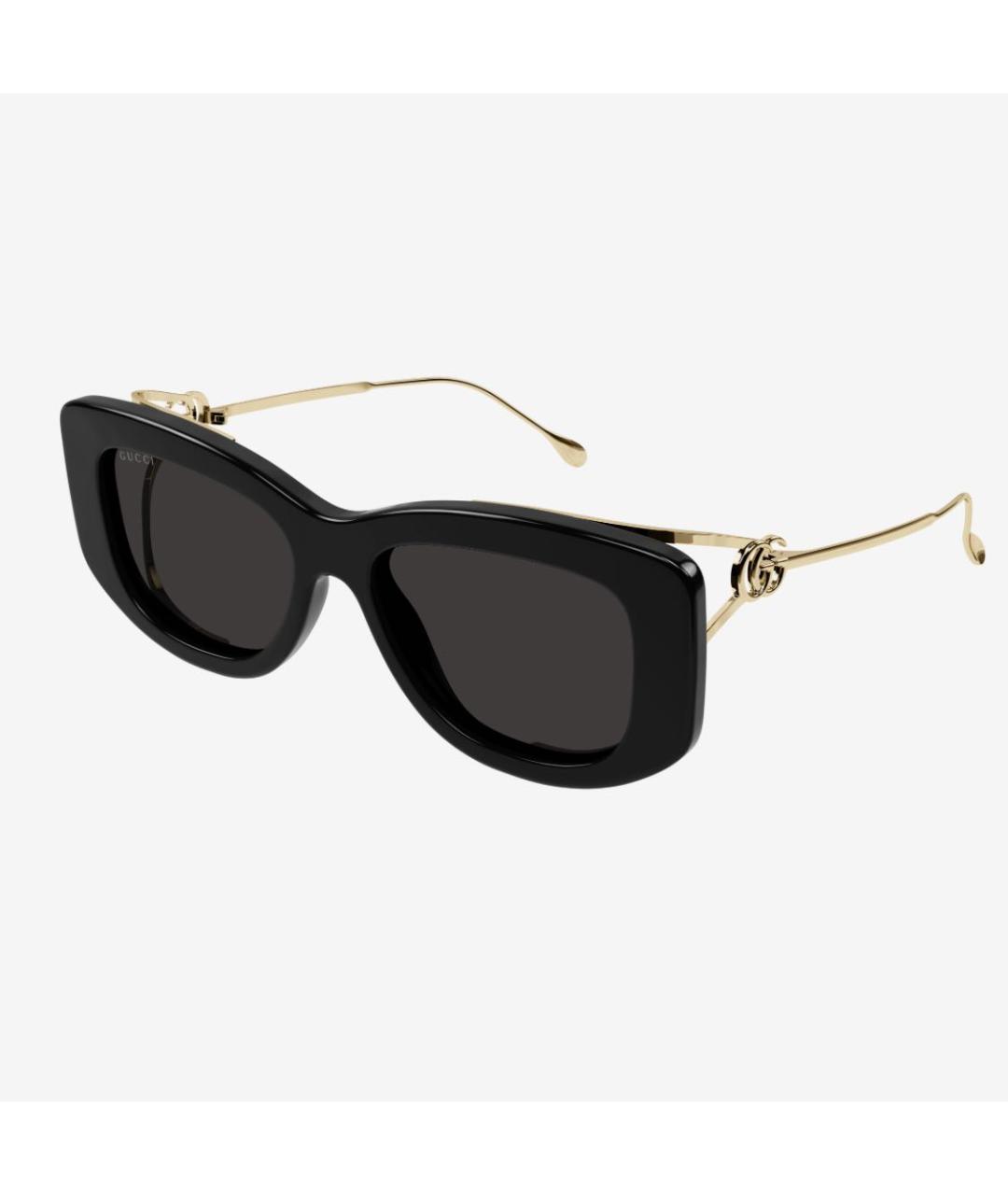 GUCCI Черные пластиковые солнцезащитные очки, фото 2