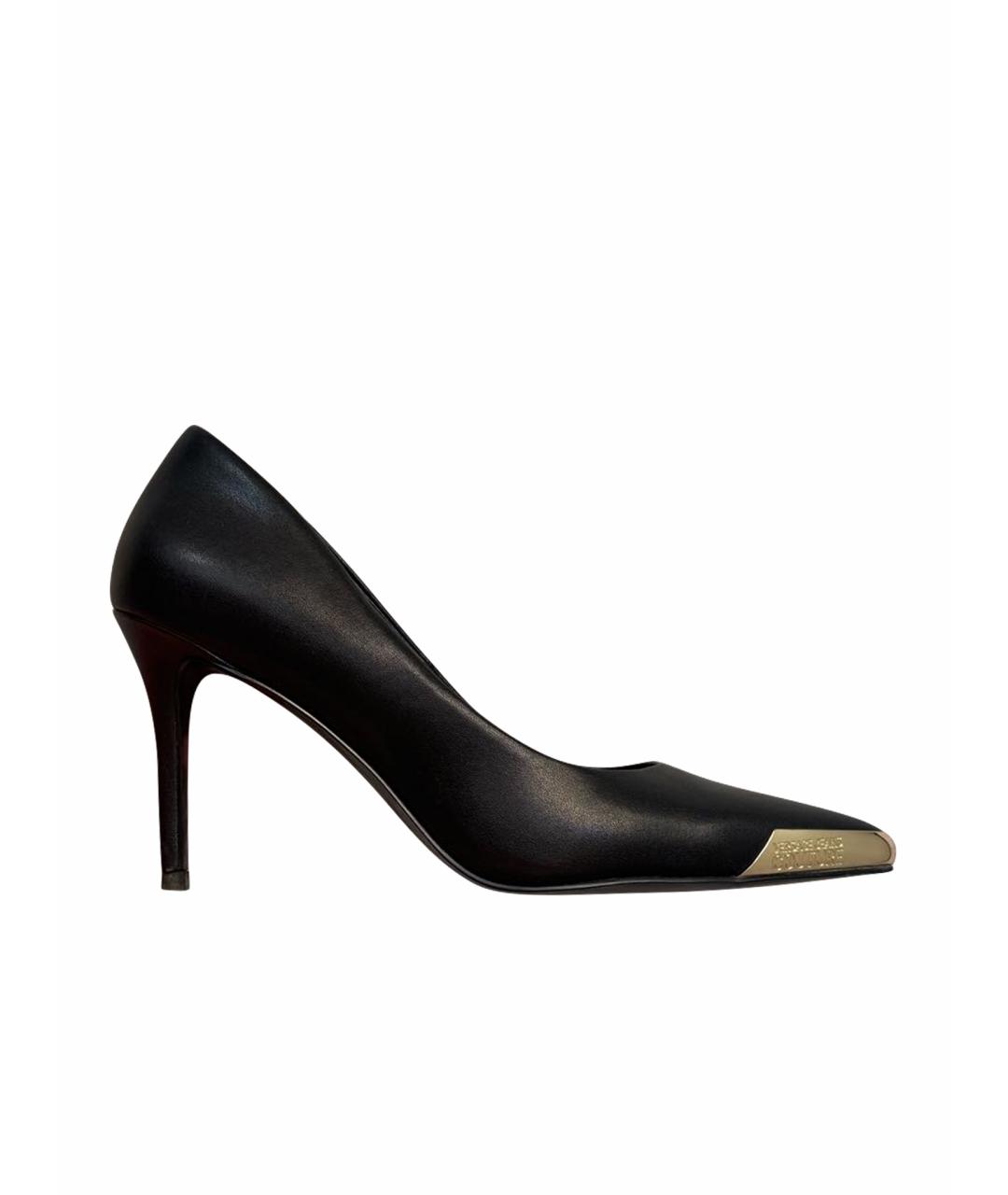 VERSACE JEANS COUTURE Черные кожаные туфли, фото 1