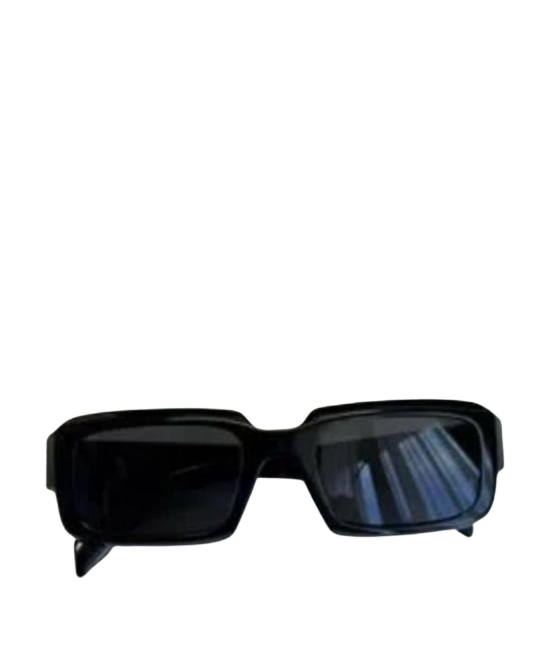 PRADA Черные пластиковые солнцезащитные очки, фото 1