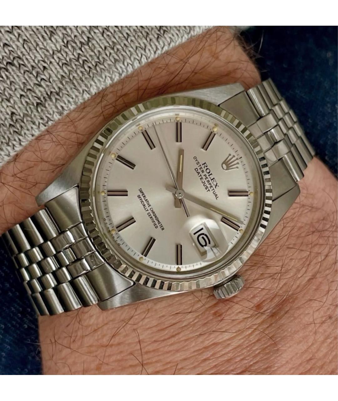 ROLEX Серебряные металлические часы, фото 6