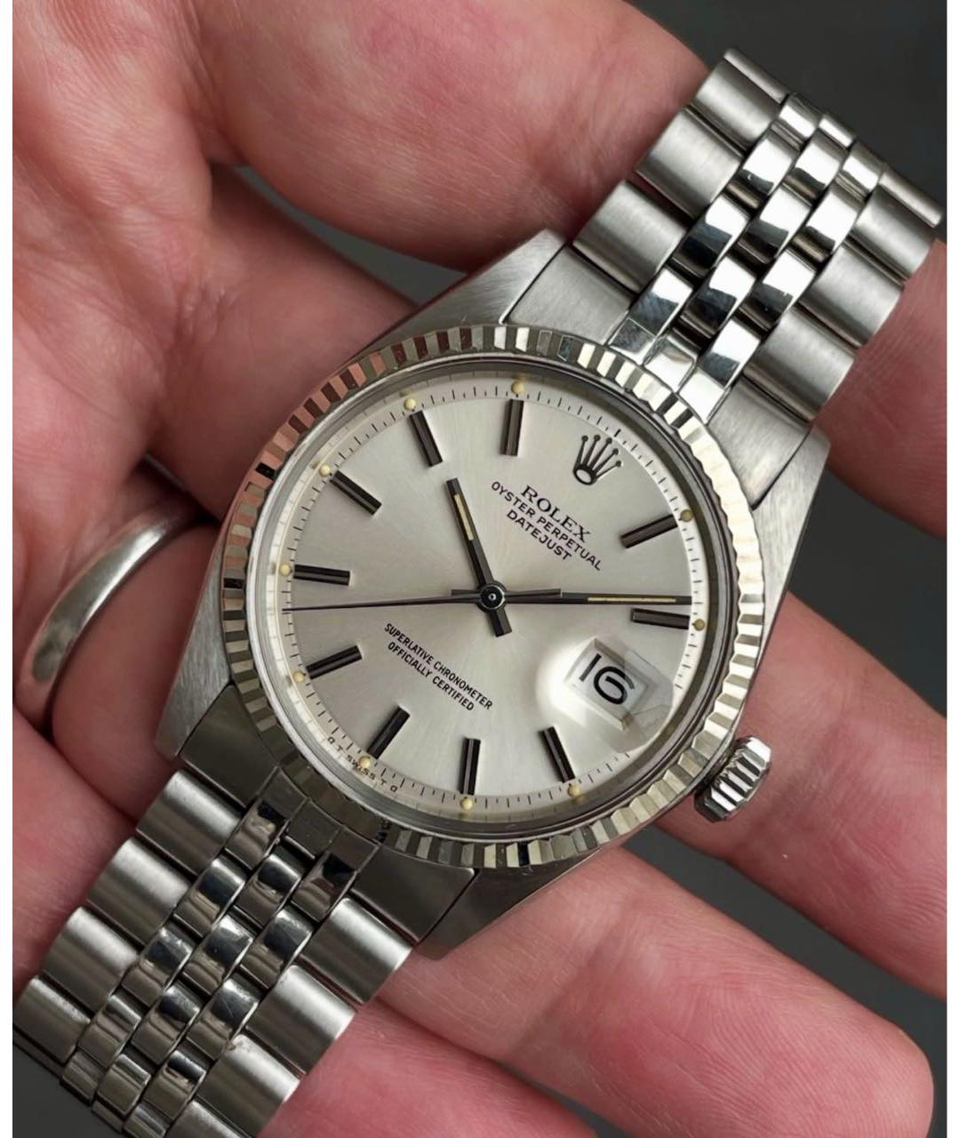 ROLEX Серебряные металлические часы, фото 3