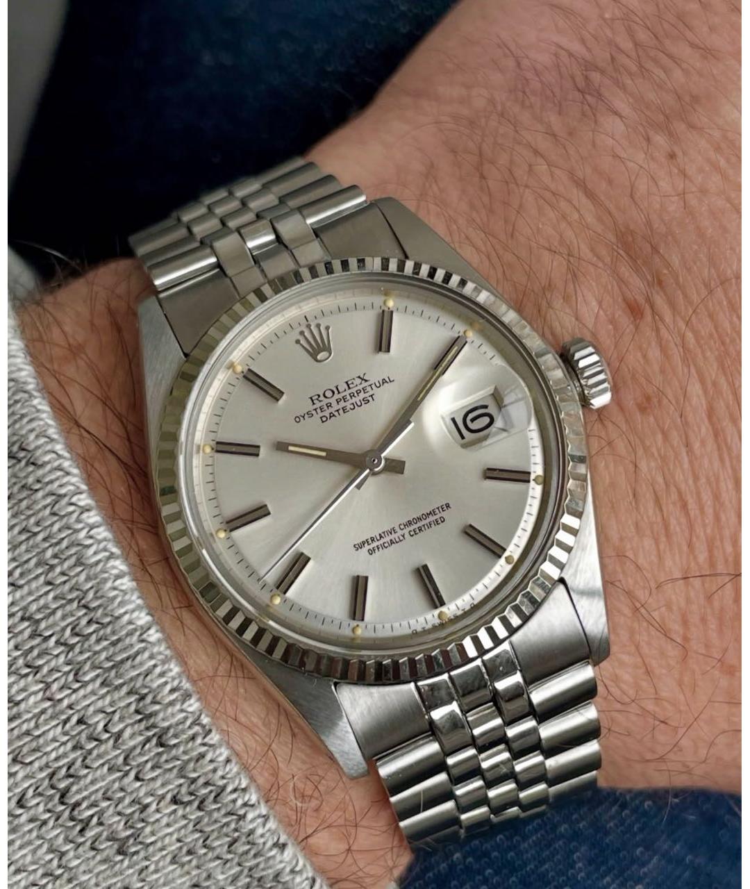 ROLEX Серебряные металлические часы, фото 2