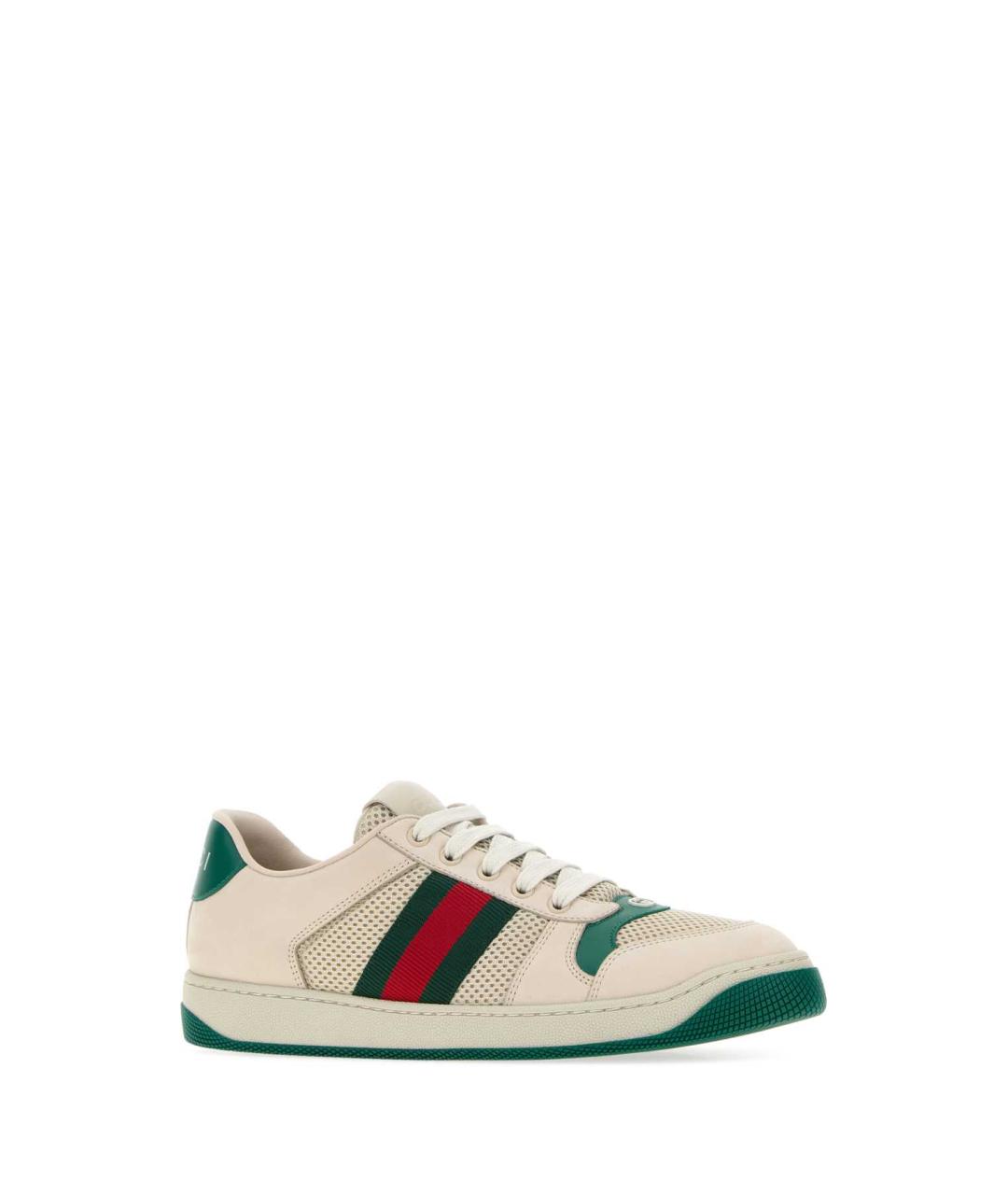 GUCCI Бежевые замшевые кроссовки, фото 2