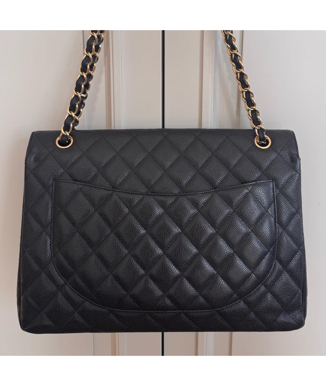 CHANEL Черная кожаная сумка через плечо, фото 3