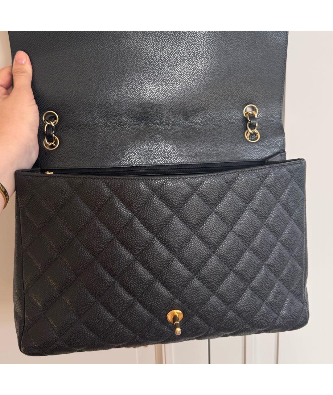 CHANEL Черная кожаная сумка через плечо, фото 4