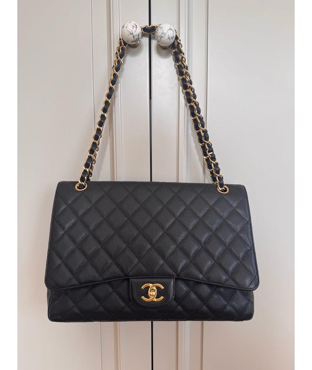 CHANEL Черная кожаная сумка через плечо, фото 6