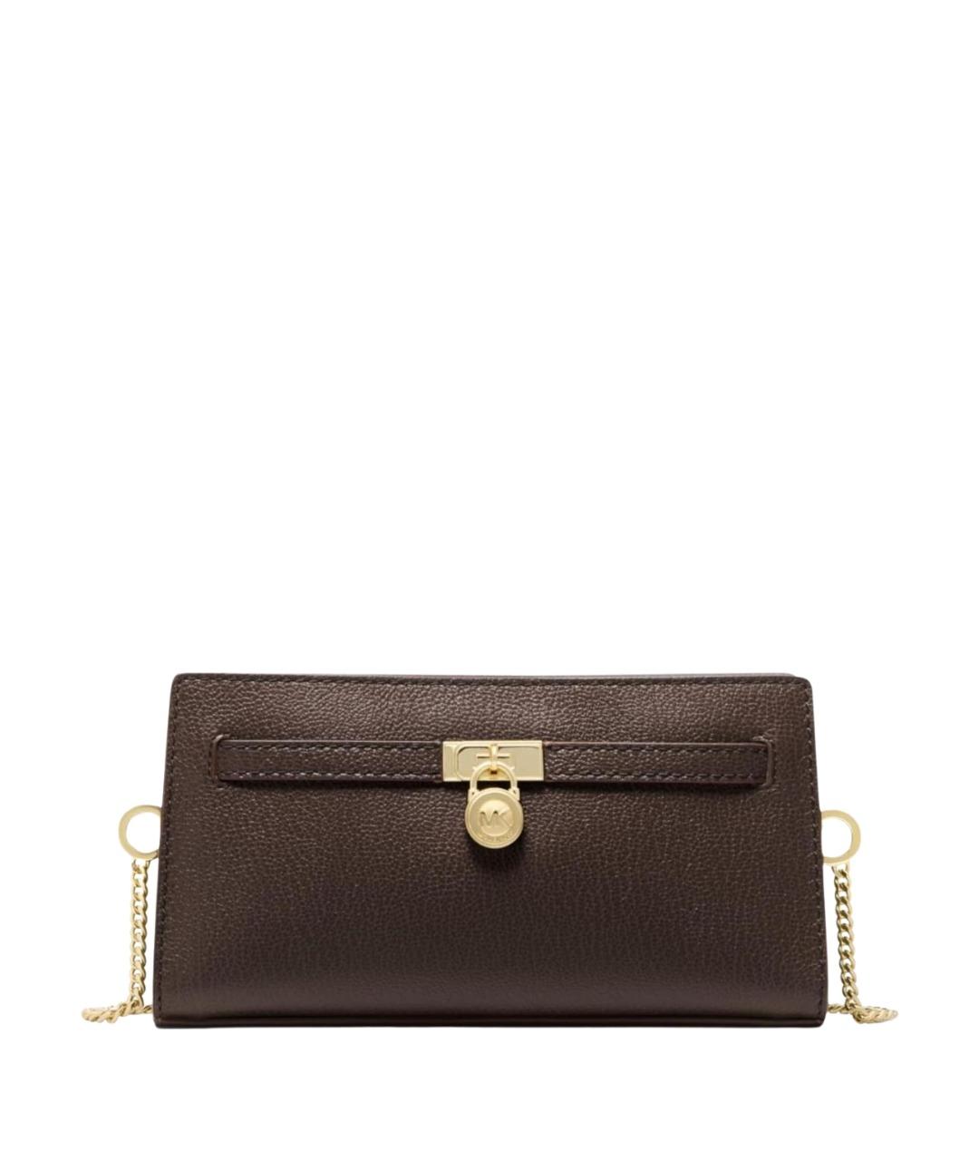 MICHAEL MICHAEL KORS Коричневая кожаная сумка через плечо, фото 1