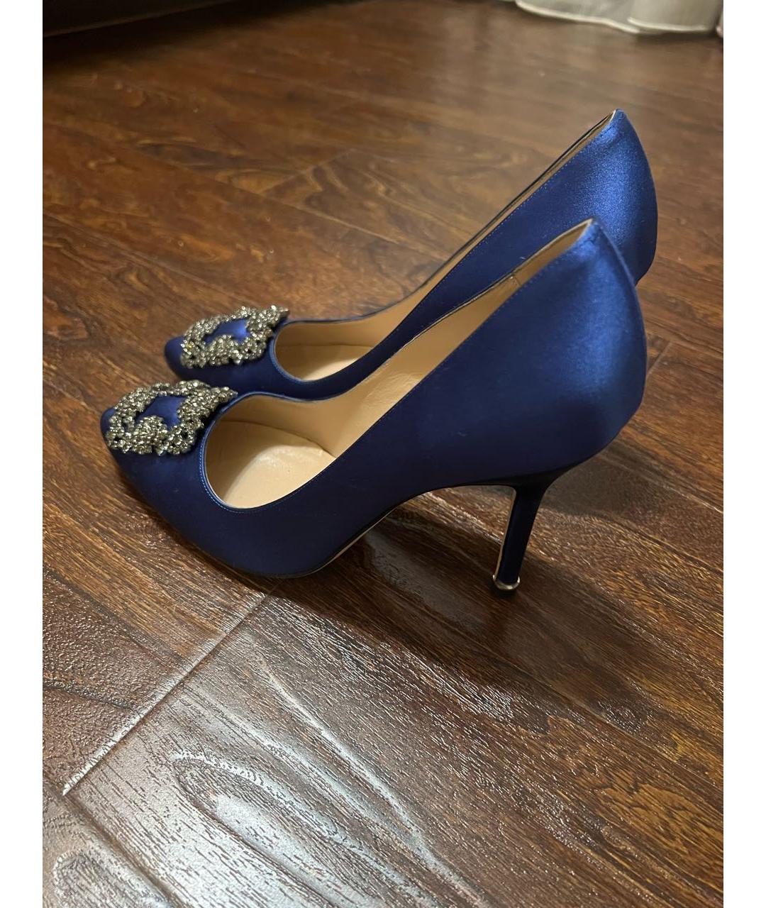 MANOLO BLAHNIK Синие туфли, фото 7