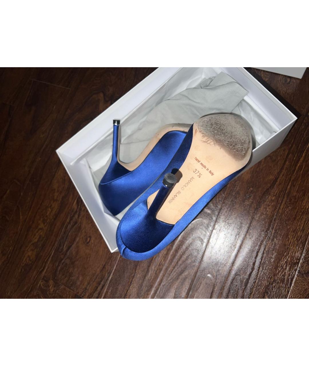 MANOLO BLAHNIK Синие туфли, фото 6