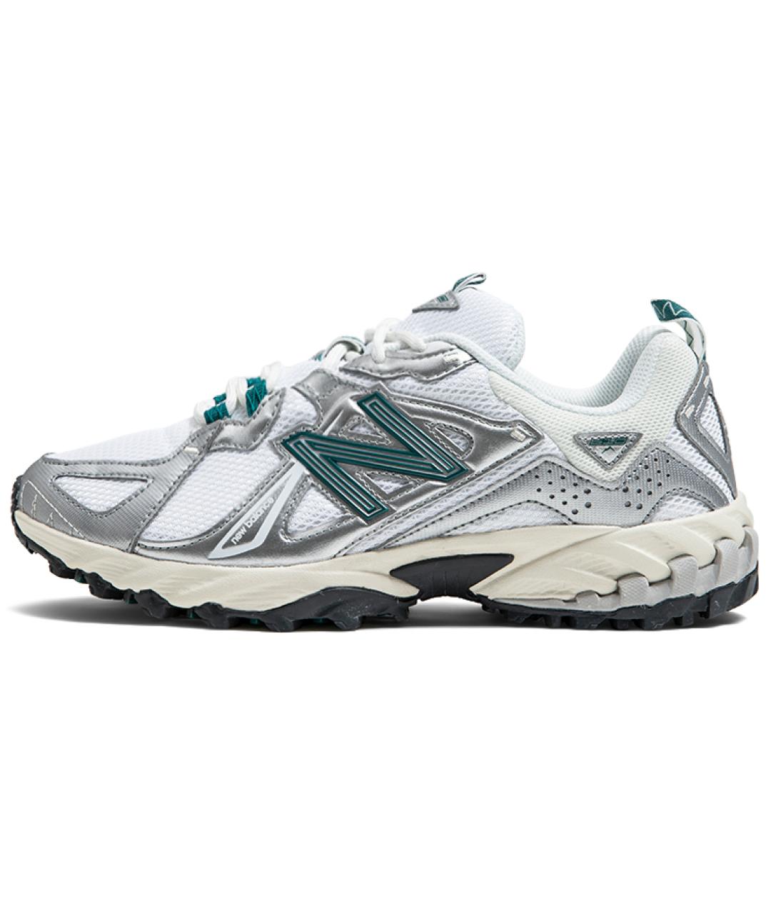 NEW BALANCE Серебряные текстильные кроссовки, фото 8