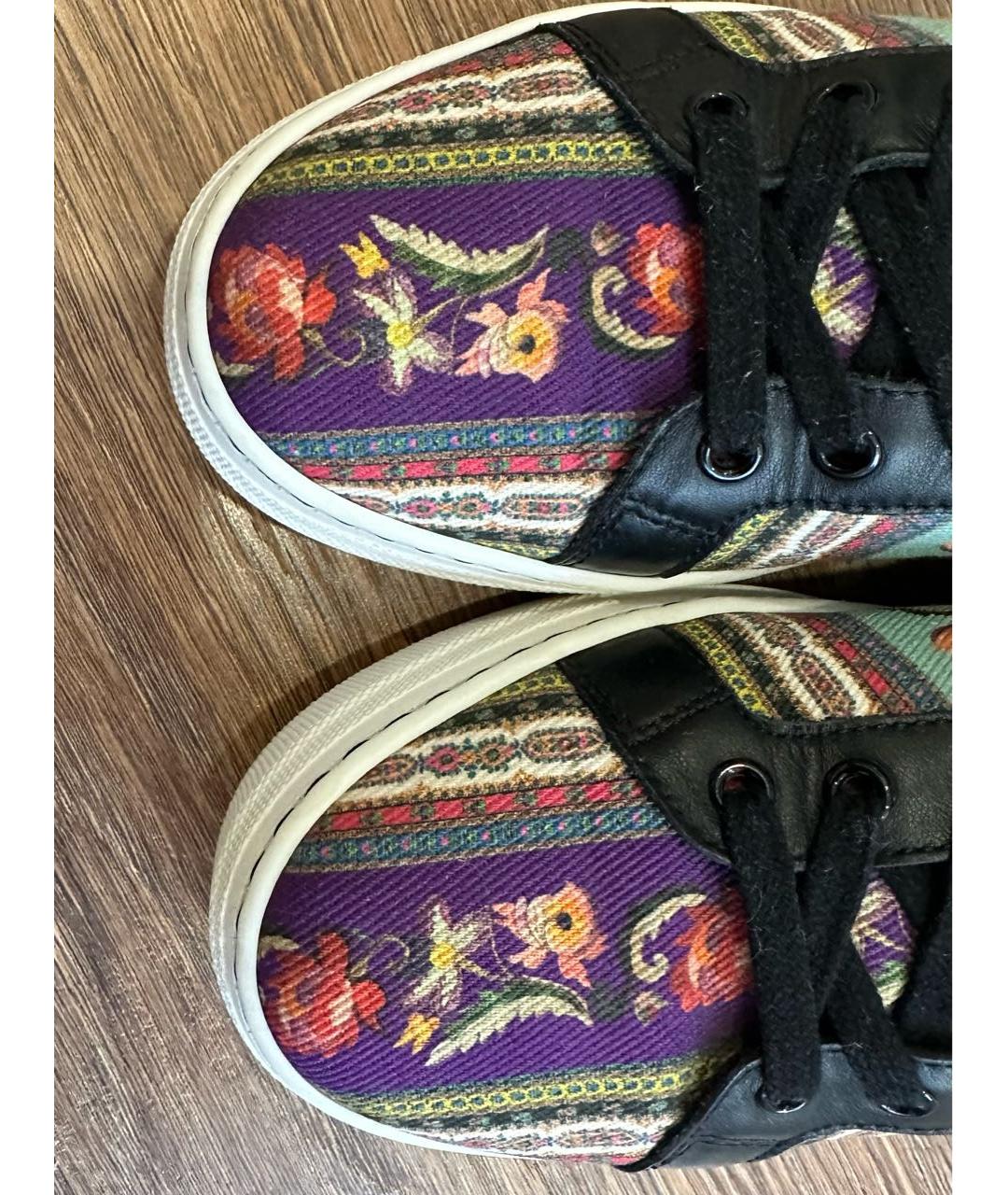 ETRO Мульти кожаные кеды, фото 5