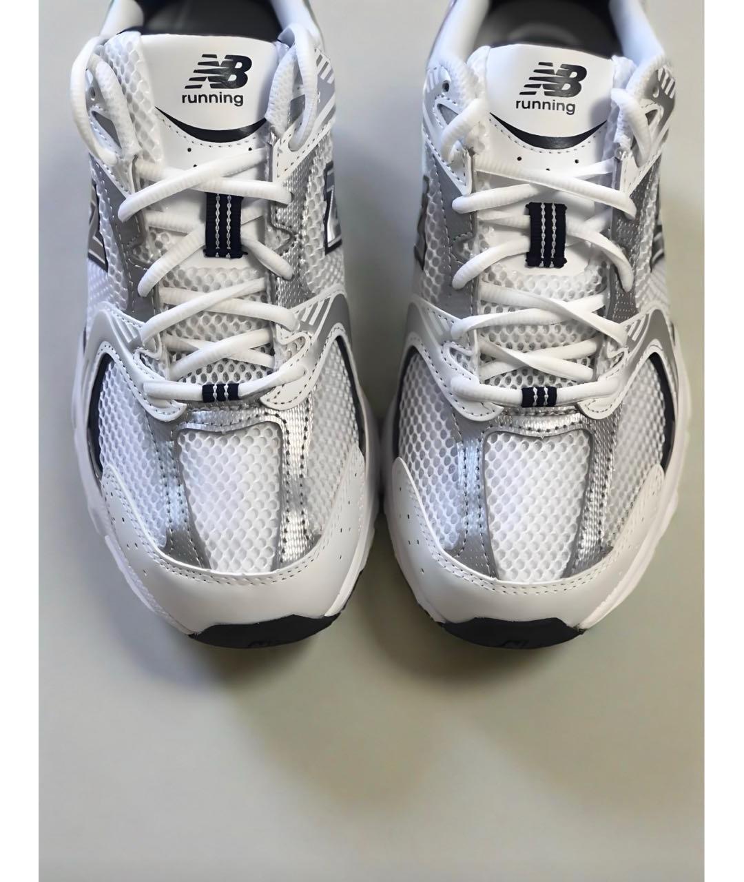 NEW BALANCE Белые текстильные кроссовки, фото 2