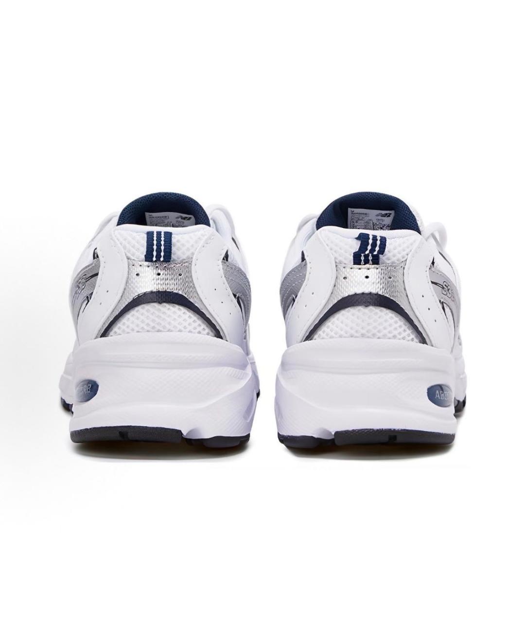 NEW BALANCE Белые текстильные кроссовки, фото 4