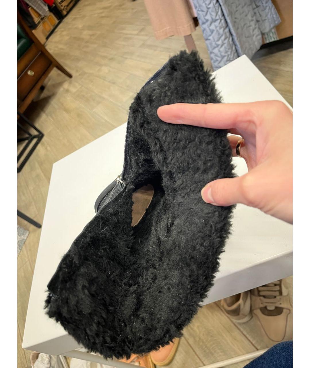 ARMANI JEANS Черные кожаные сапоги, фото 8