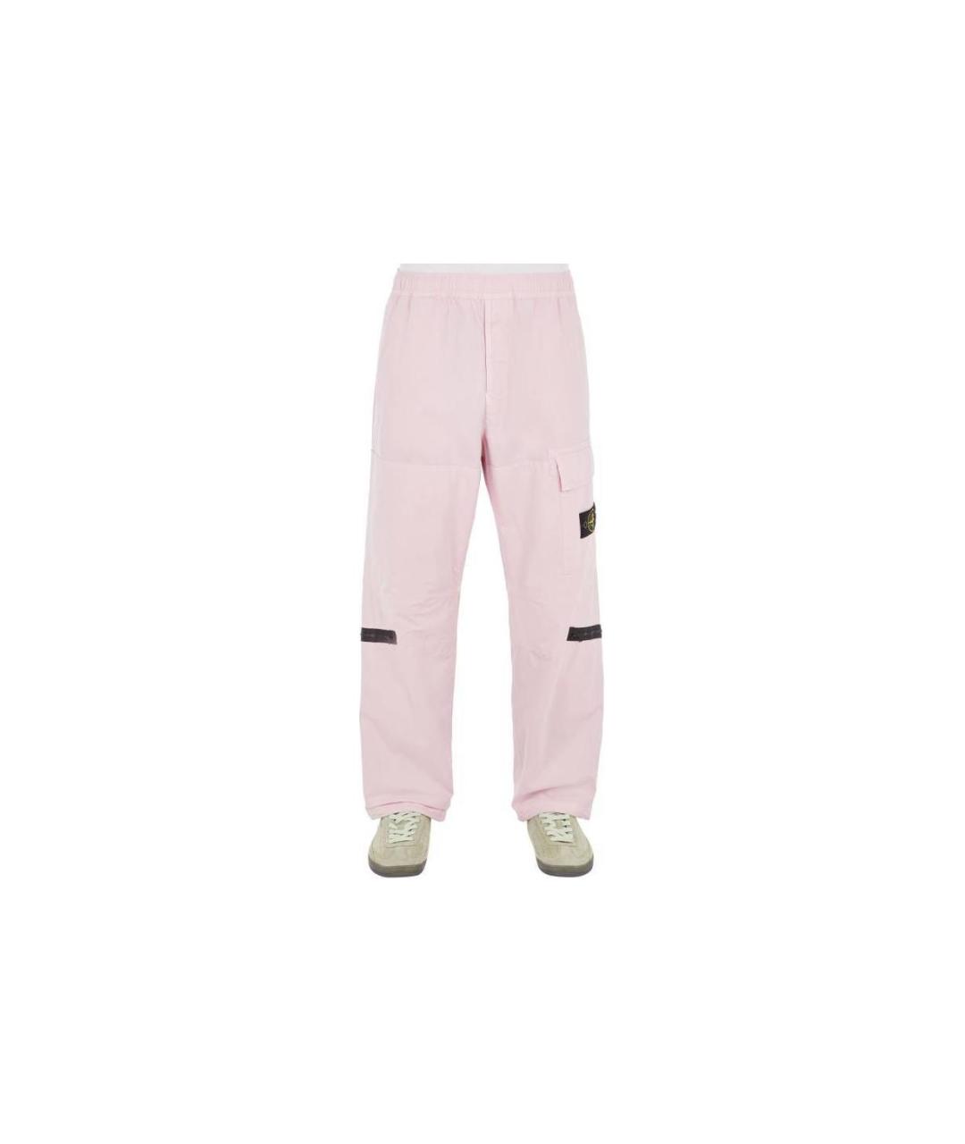 STONE ISLAND Розовые повседневные брюки, фото 6